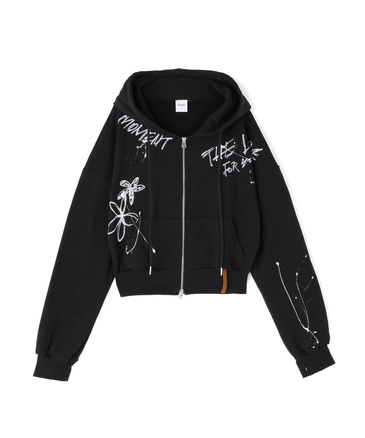 MITSUKI/ミツキ/ペイントフードジップアップパーカー