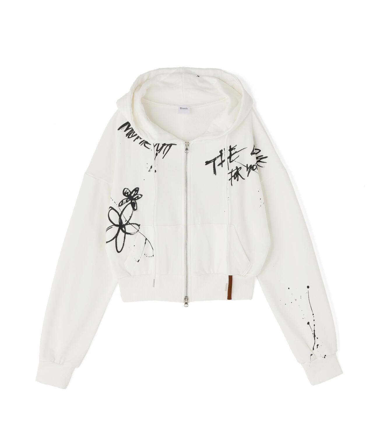 MITSUKI/ミツキ/ペイントフードジップアップパーカー