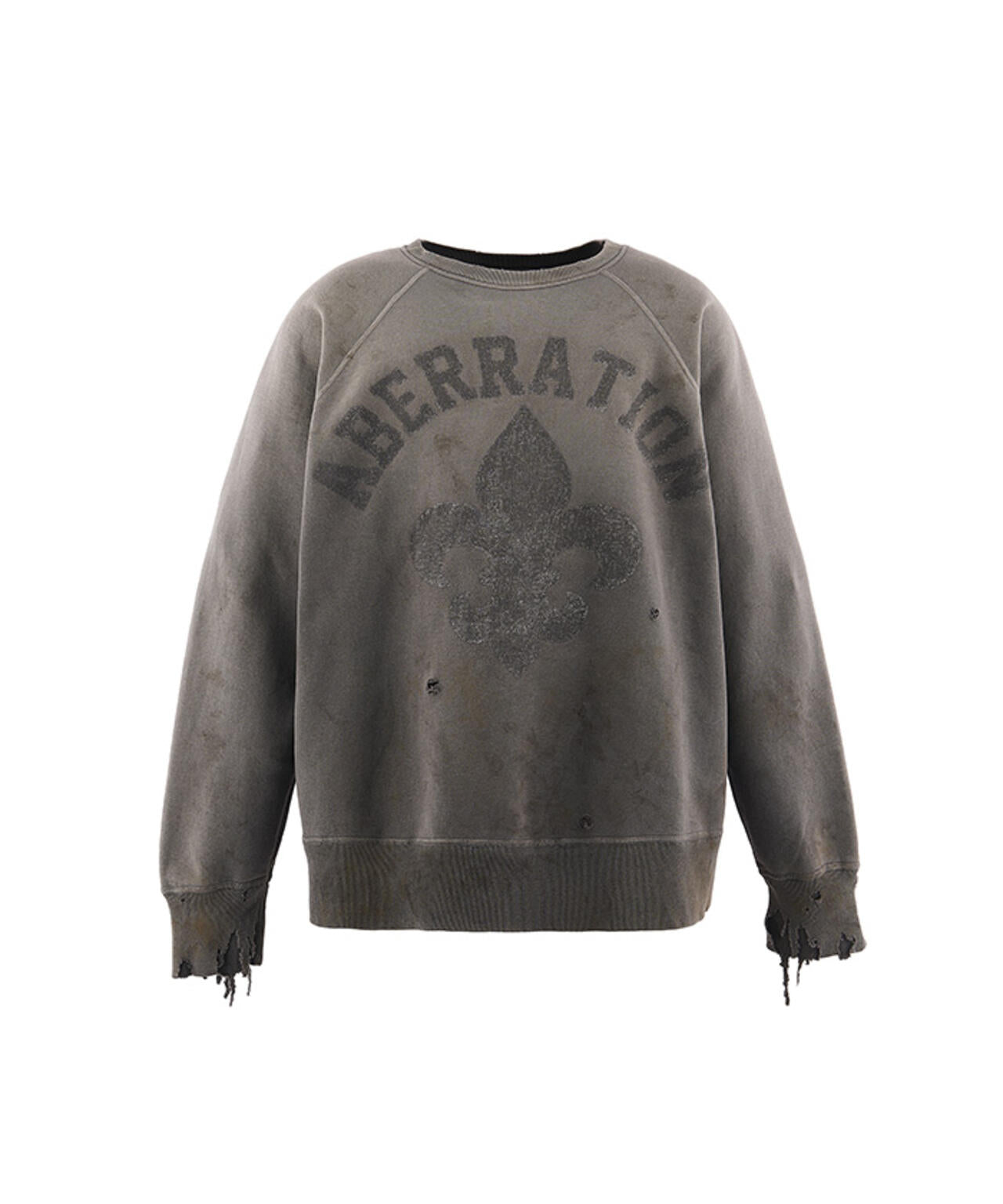 SAINT MICHAEL/セントマイケル/CREW NECK SWEAT/ABBERATION/CHARCOAL