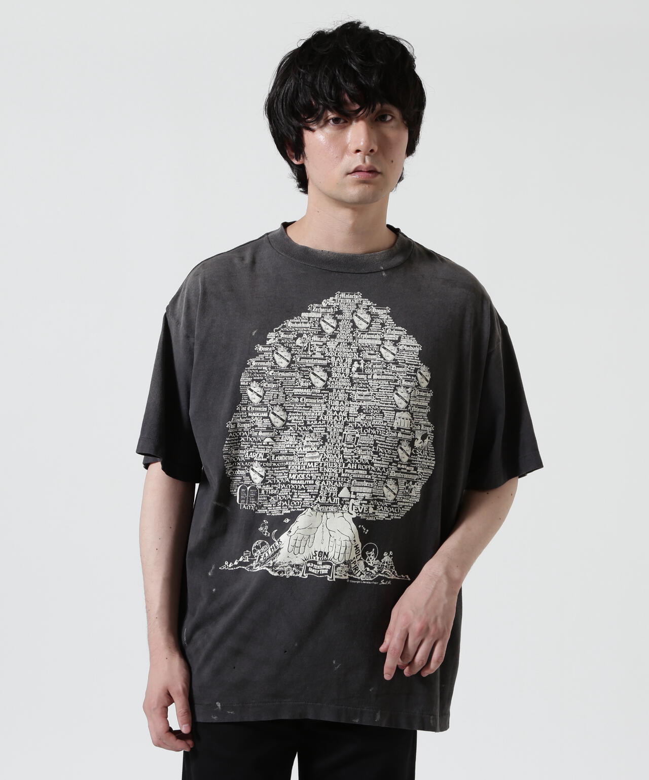 SAINT MICHAEL/セントマイケル/SS T-SHIRT/TREE/BLACK