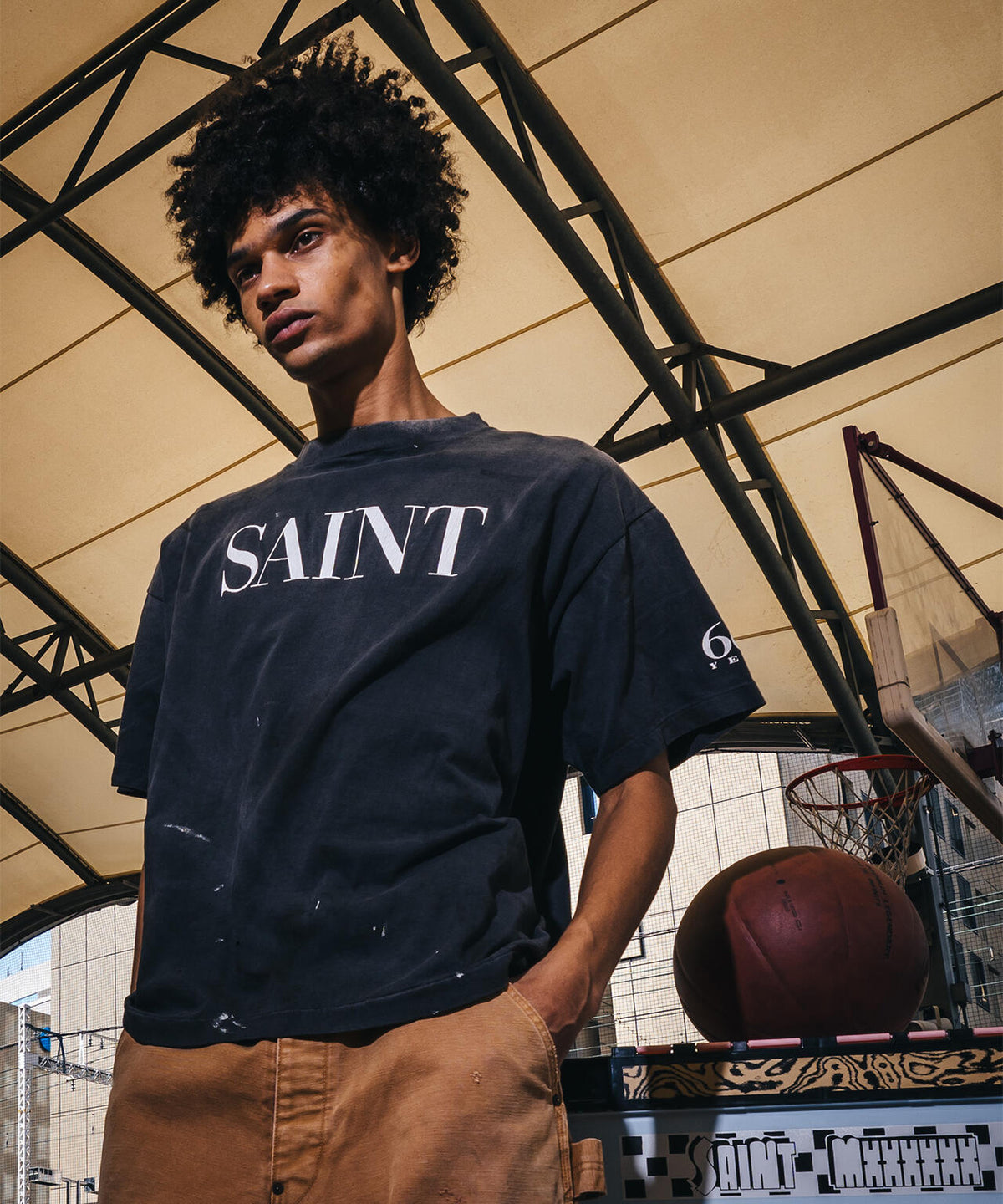 SAINT MICHAEL/セントマイケル/SS T-SHIRT/SAINT 666/BLACK
