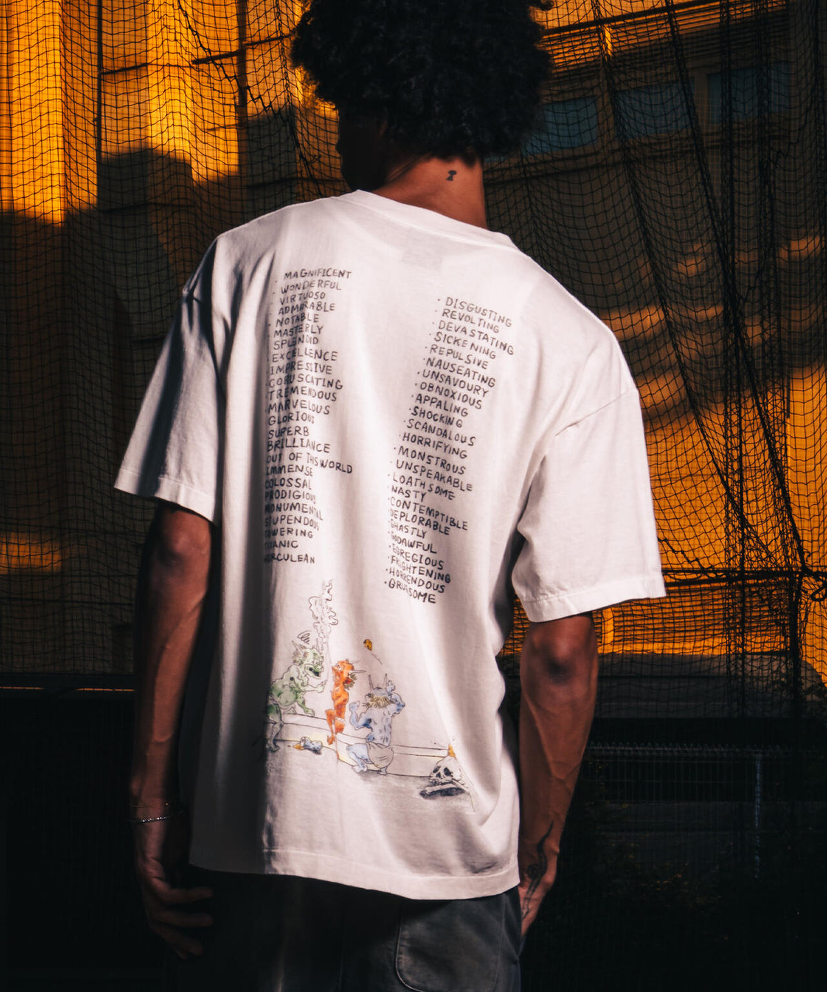 SAINT MICHAEL/セントマイケル/SS T-SHIRT/SAINT WET/WHITE