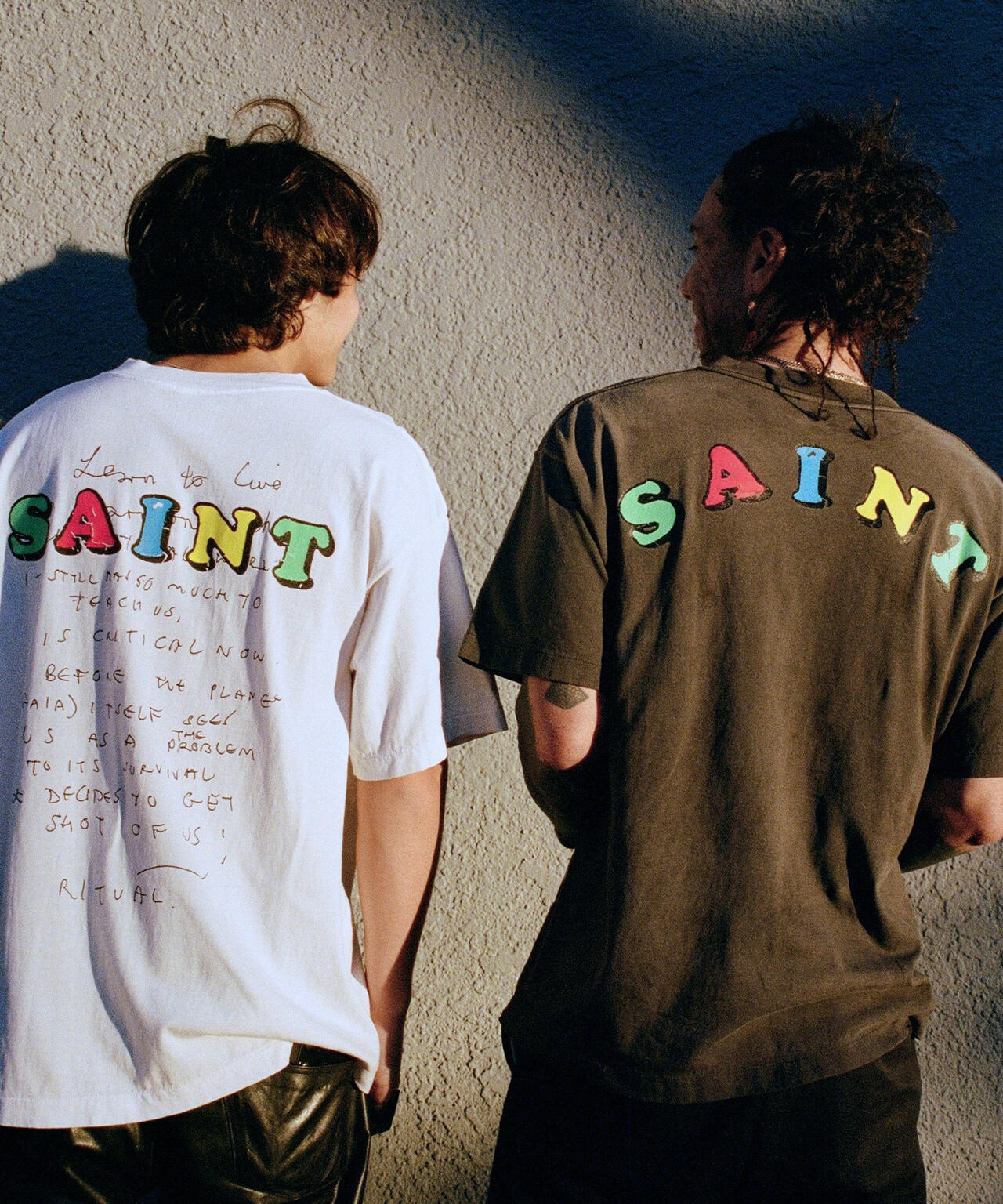 SAINT MICHAEL/セントマイケル/ JR_SS T-SHIRT/VOTE F LIGHT/BLACK