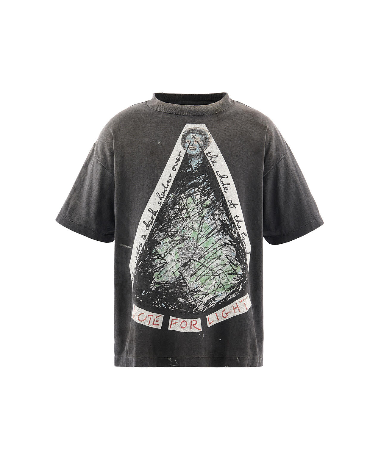 SAINT MICHAEL/セントマイケル/ JR_SS T-SHIRT/VOTE F LIGHT/BLACK