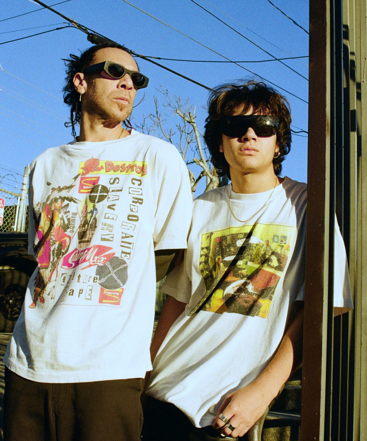SAINT MICHAEL/セントマイケル/JR_SS T-SHIRT / DESTROY / WHITE