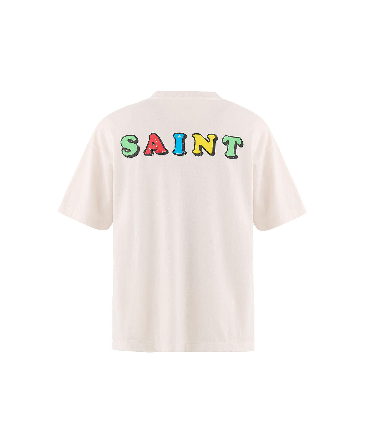 SAINT MICHAEL/セントマイケル/JR_SS T-SHIRT / DESTROY / WHITE