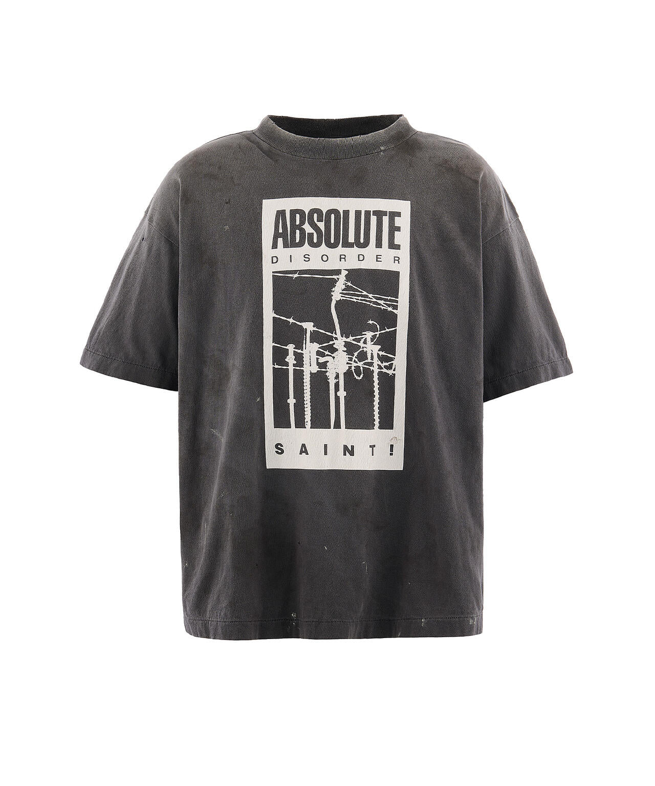 SAINT MICHAEL/セントマイケル/KK_SS T-SHIRT/ABSOLUTE/BLACK