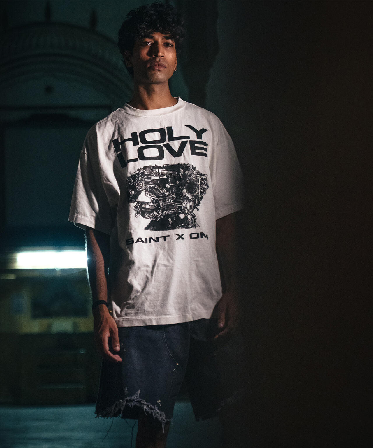 SAINT MICHAEL/セントマイケル/KK_SS T-SHIRT/HOLY LOVE/WHITE