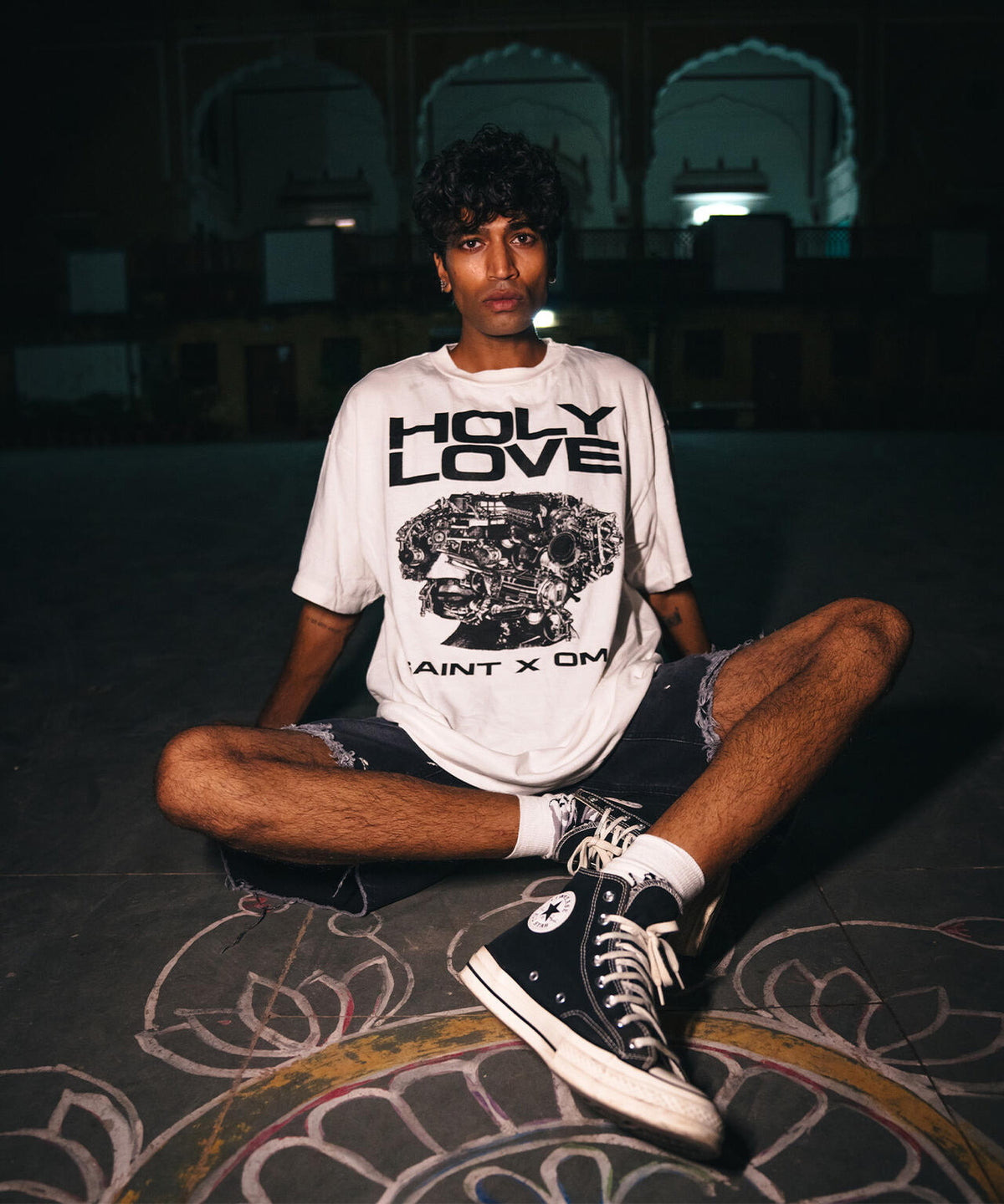 SAINT MICHAEL/セントマイケル/KK_SS T-SHIRT/HOLY LOVE/WHITE