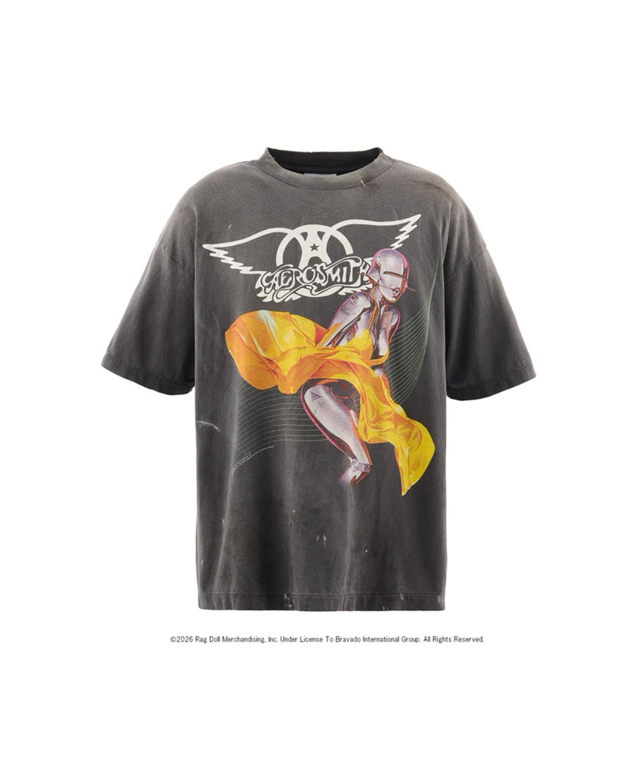SAINT MICHAEL/セントマイケル/AS_SS T-SHIRT/AEROSMITH/BLK