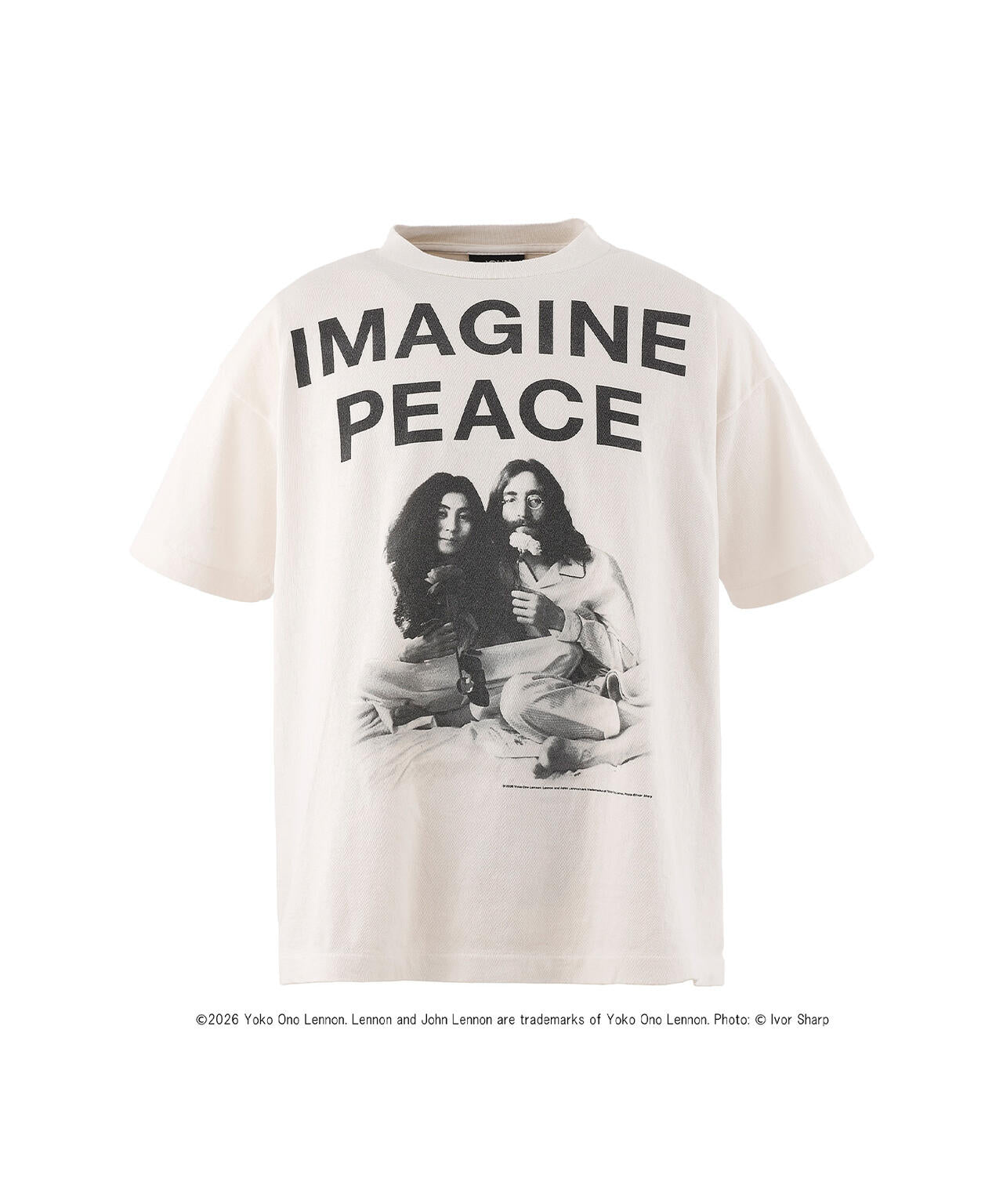 SAINT MICHAEL/セントマイケル/JL_SS T-SHIRT / IMAGINE PEACE / WHITE
