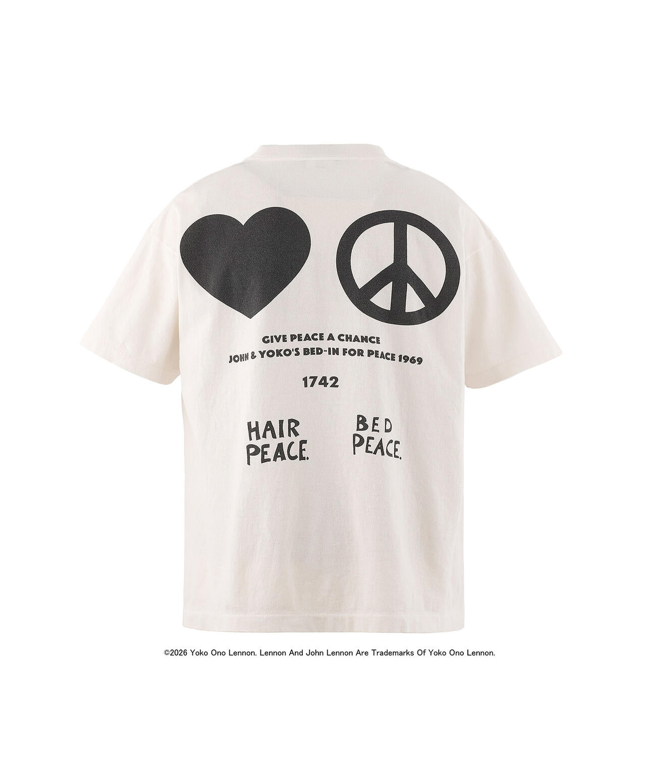 SAINT MICHAEL/セントマイケル/JL_SS T-SHIRT / IMAGINE PEACE / WHITE