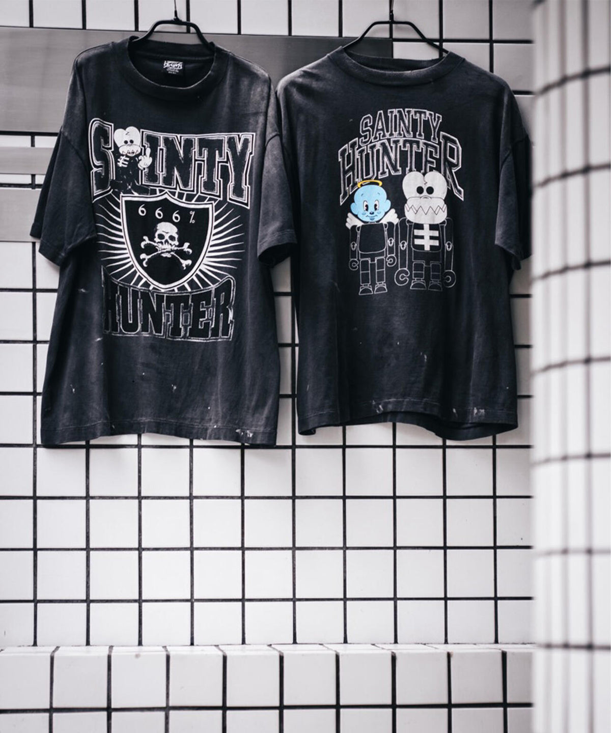 SAINT MICHAEL/セントマイケル/BH_SS T/SAINTY HUNTER/BLACK