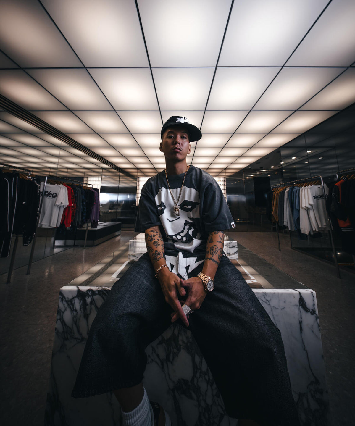 SAINT MICHAEL/セントマイケル/BAPE_SS T-SHIRT/ALWAYS LOVE