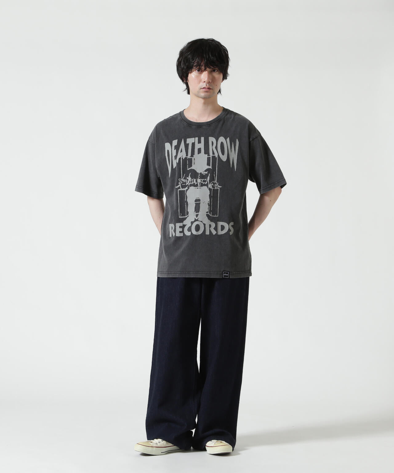 U/MUSIC(ユーミュージック)/DEATH ROW REC/SS Tee/BLACK