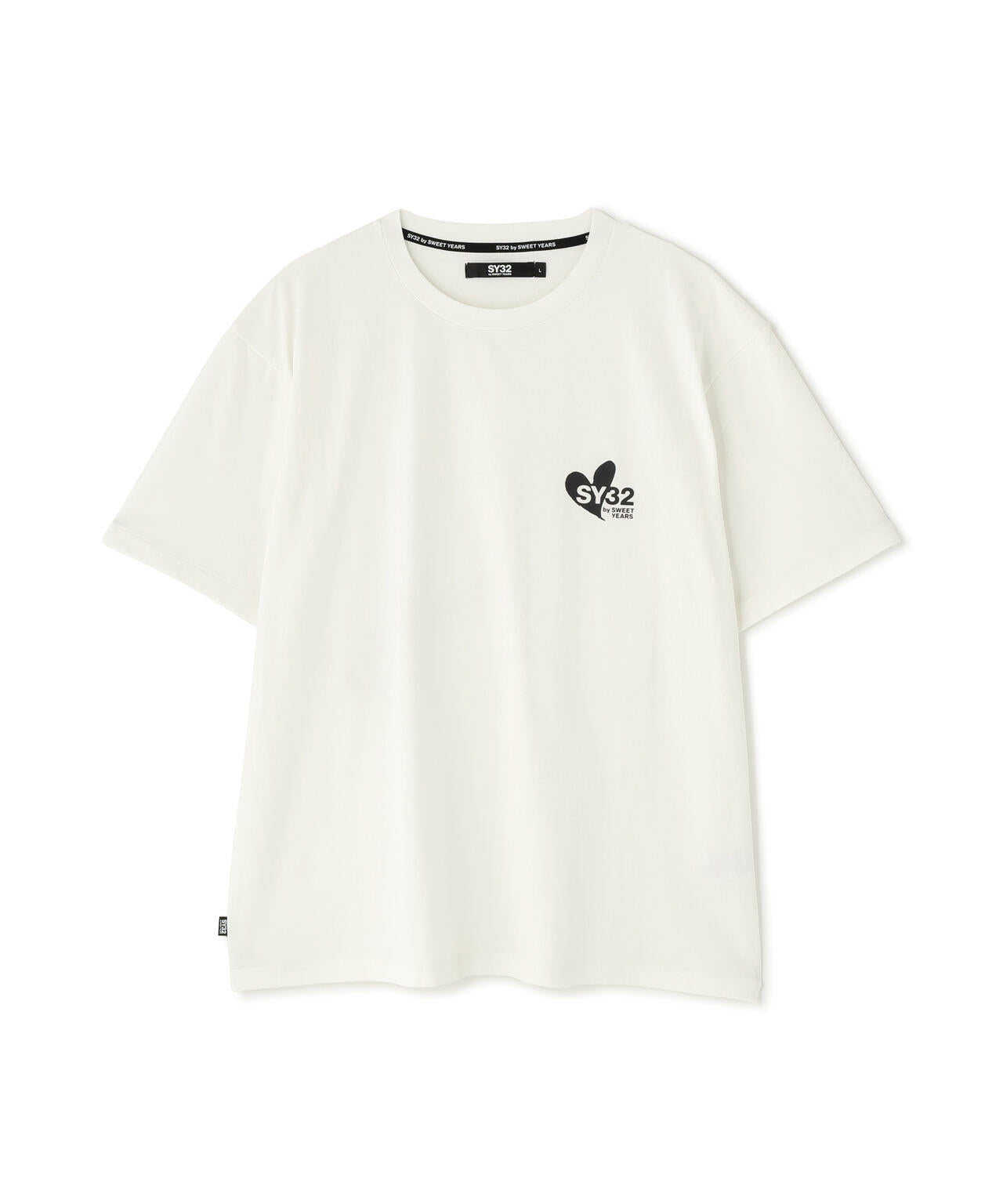 SY32 by SWEET YEARS/HEART MIX LOGO TEE