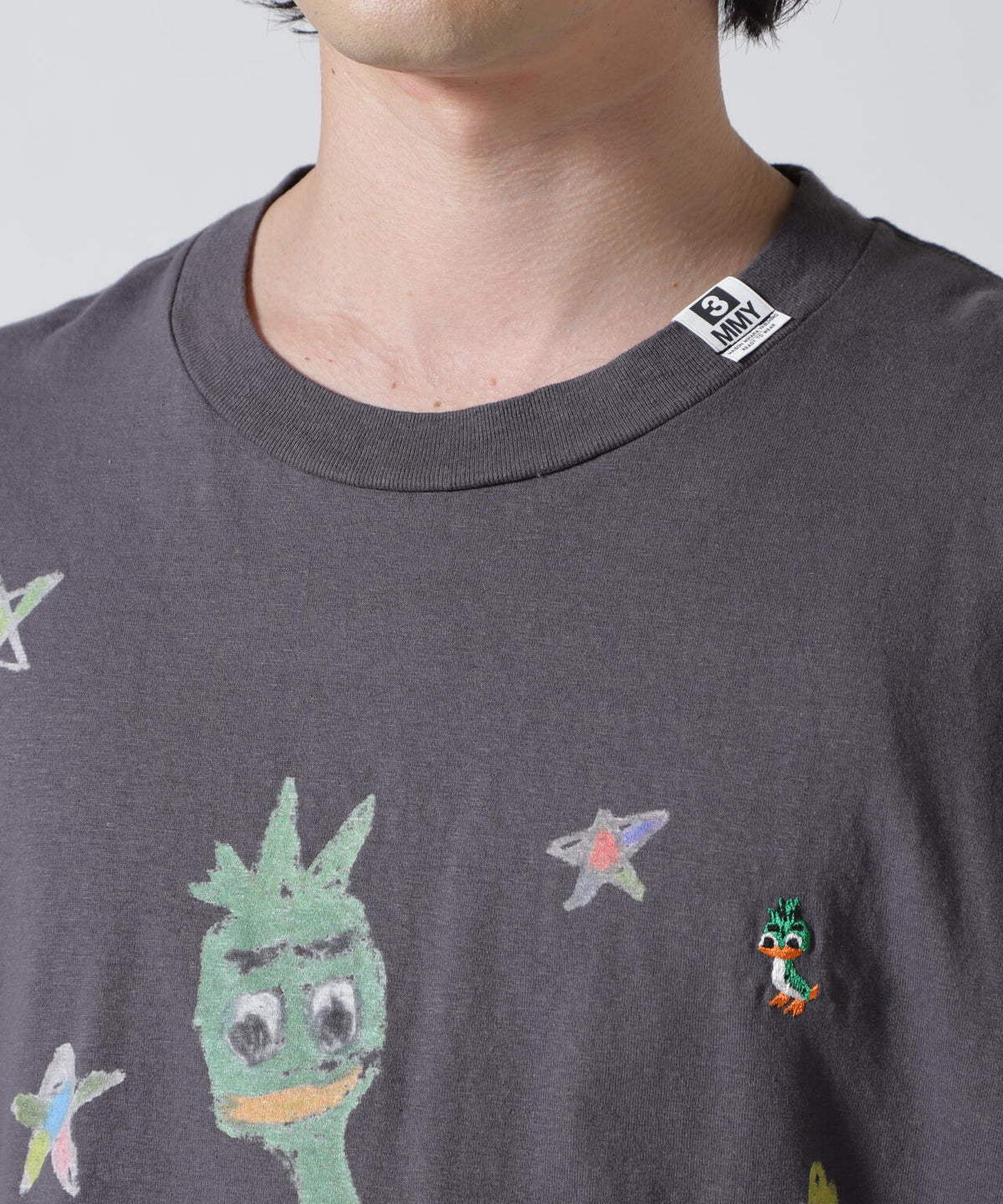 Maison MIHARAYASUHIRO/メゾン ミハラヤスヒロ/LEON KIDS DOODLE TEE/BLACK