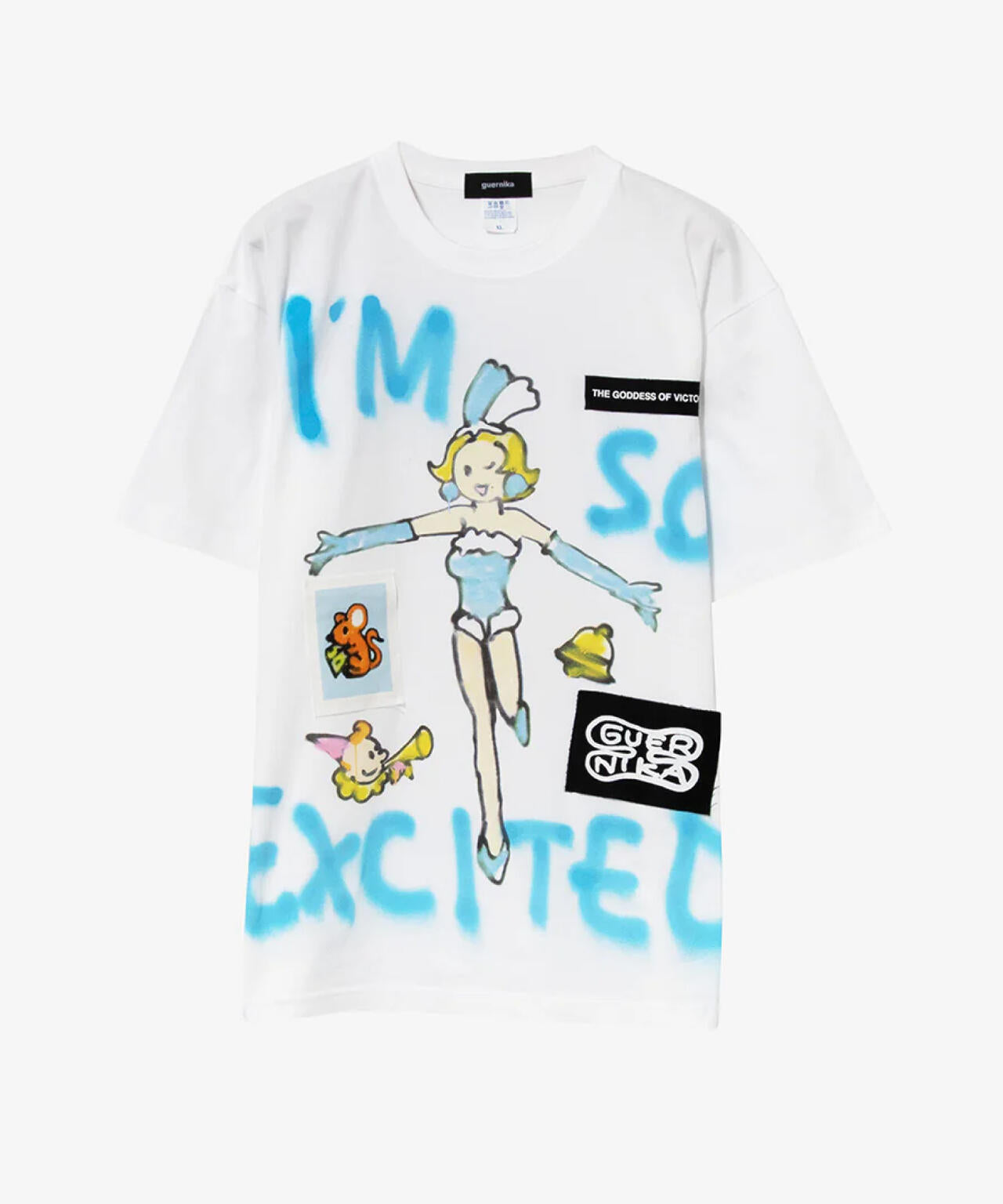 guernika×JUGGLER/JUGMMY Paint T-Shirt/White