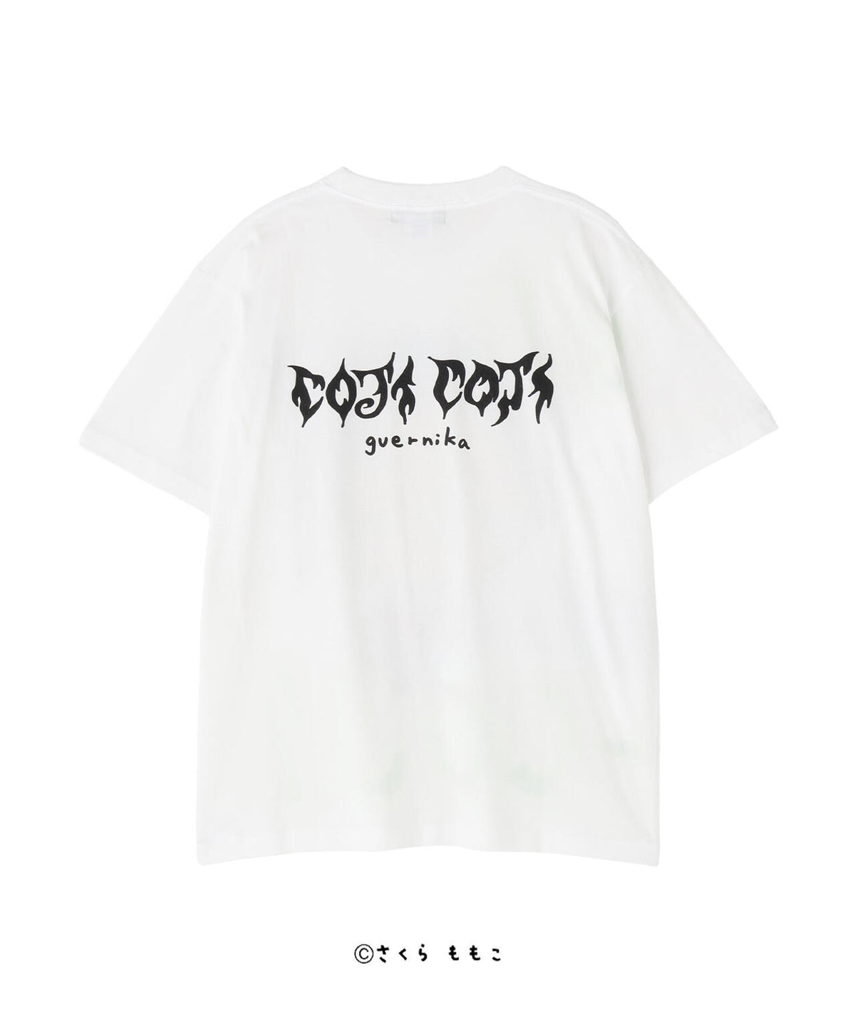 guernika/ゲルニカ/Drooping COJI-COJI Paint T-shirt / White