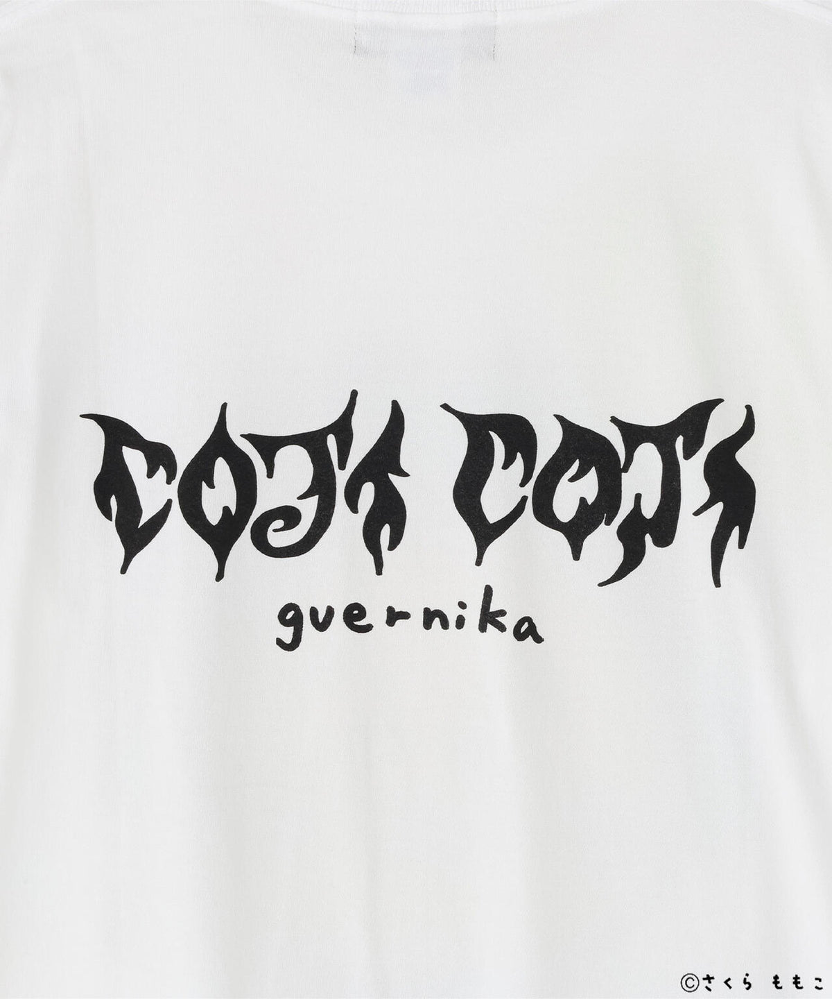 guernika/ゲルニカ/Drooping COJI-COJI Paint T-shirt / White