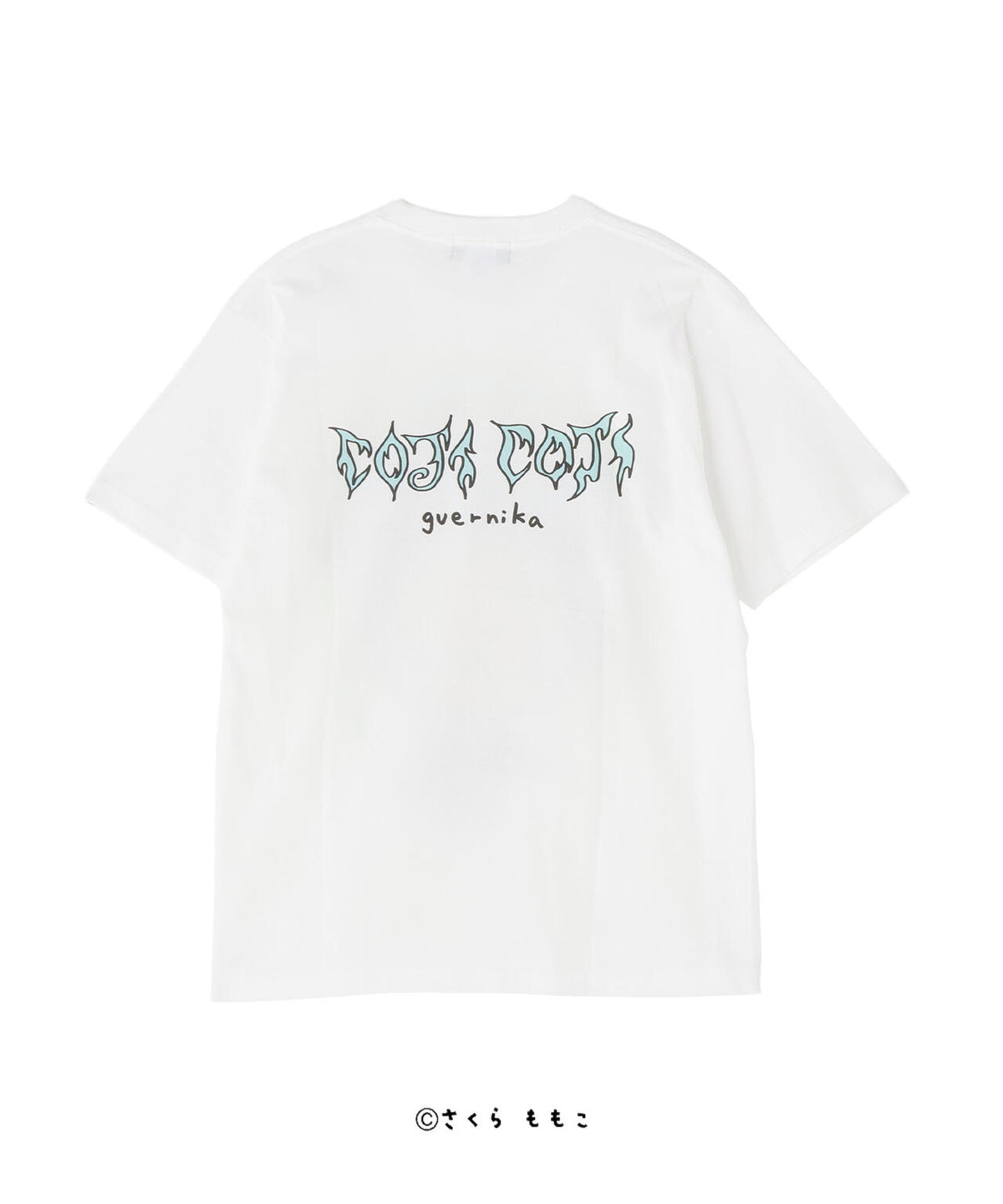 guernika/ゲルニカ/Drooping COJI-COJI Thumb Doll Spray T-shirt / White
