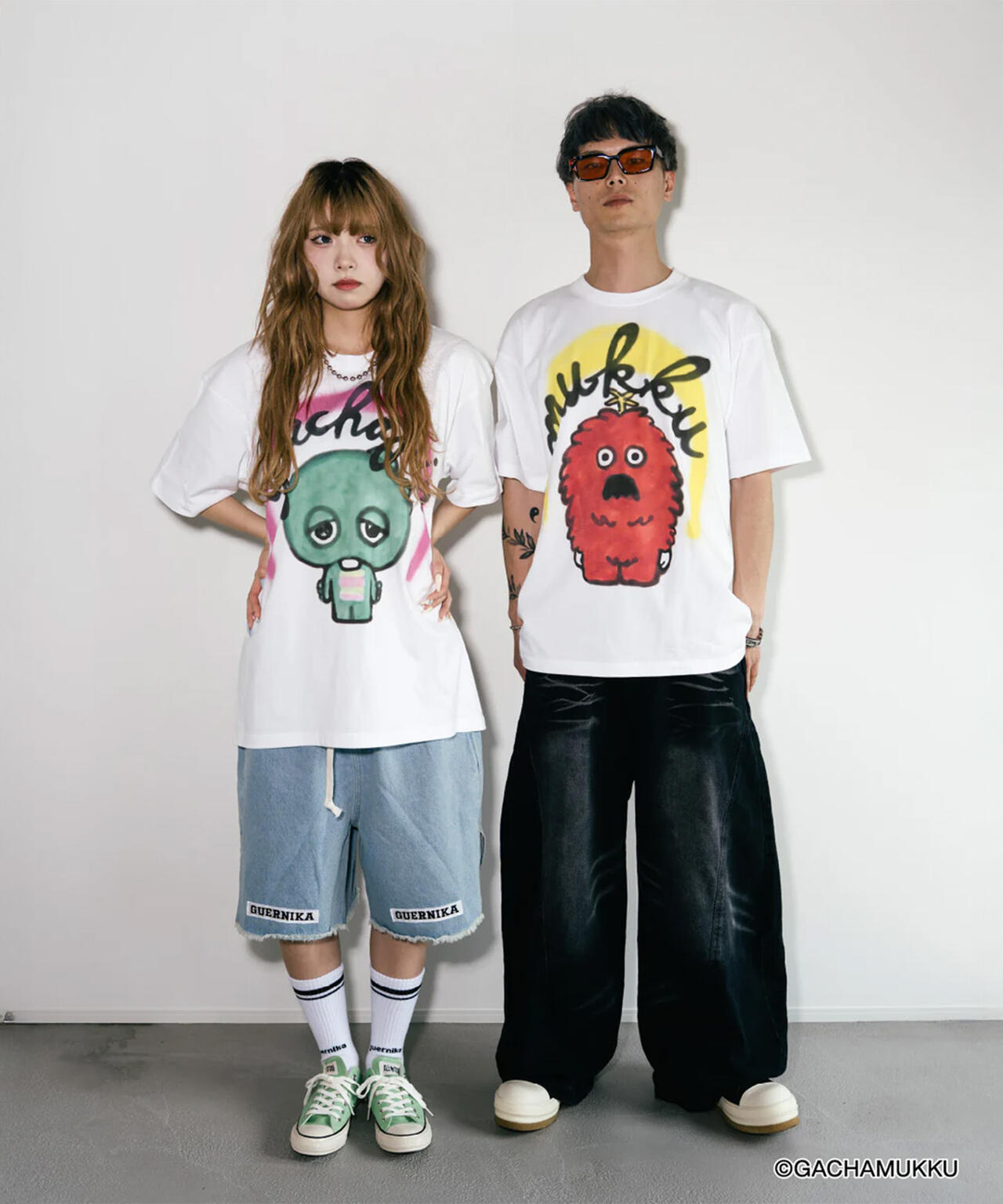 guernika/ゲルニカ/MUKKU Thumb Doll Spray T-Shirt