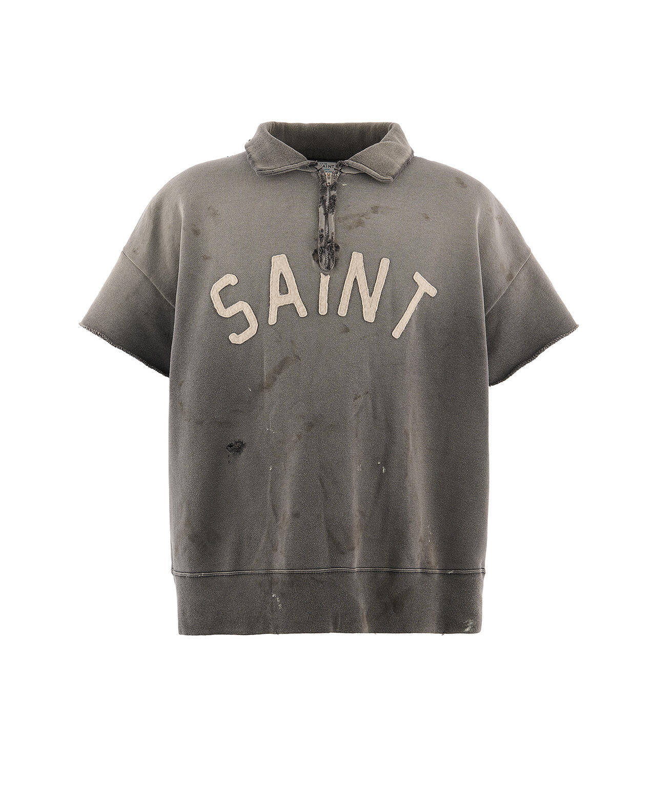 SAINT MICHAEL/セントマイケル/SS HALFZIP SWEAT/CHARCOAL