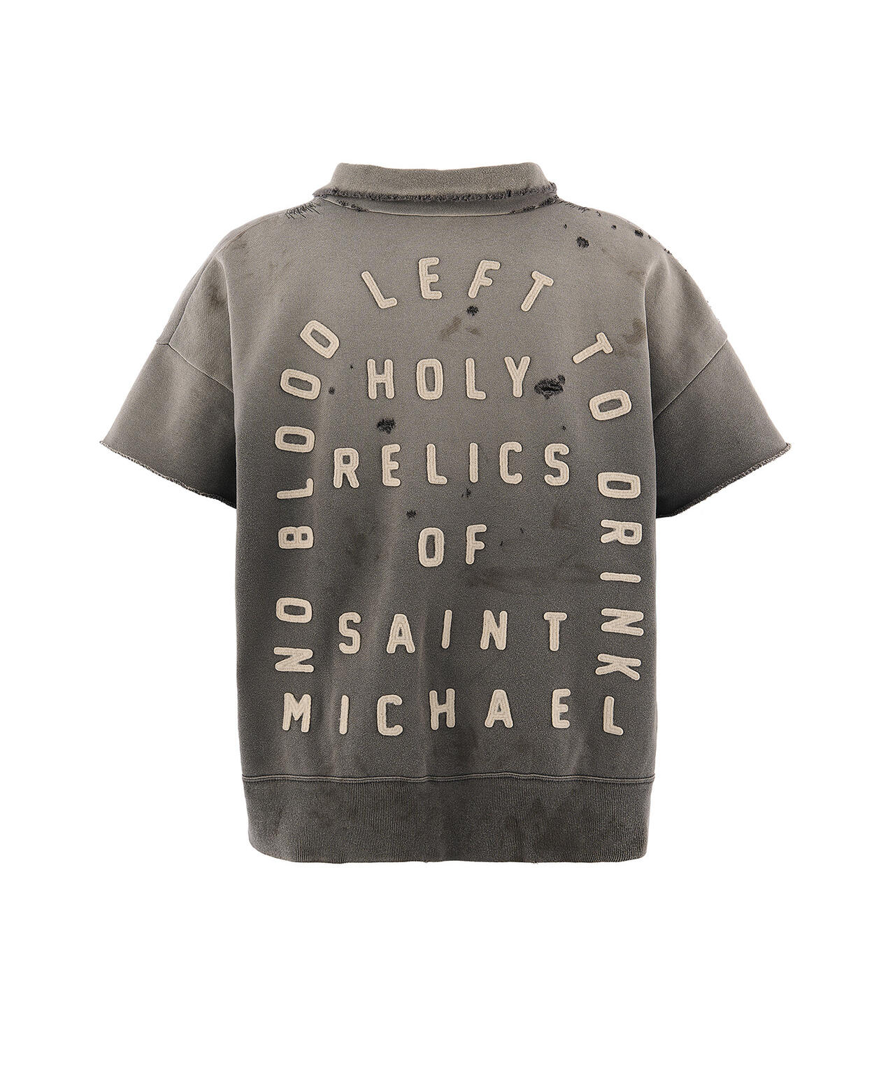 SAINT MICHAEL/セントマイケル/SS HALFZIP SWEAT/CHARCOAL
