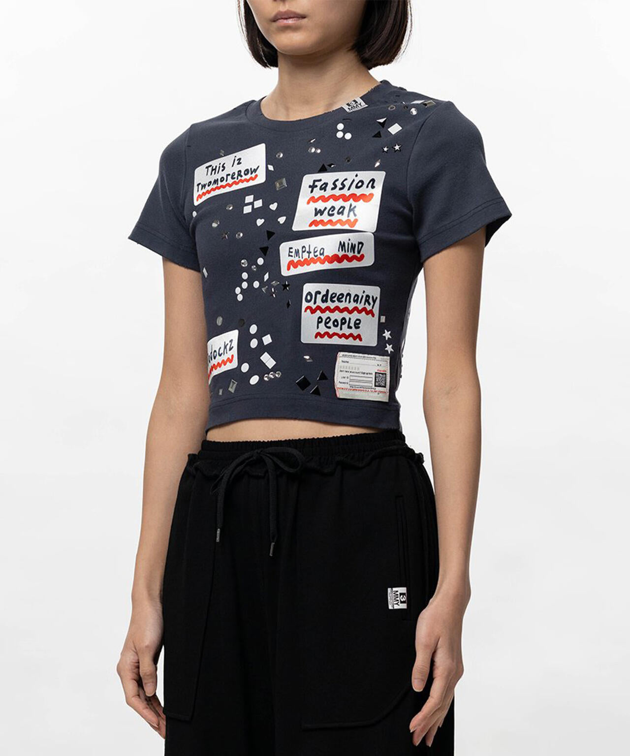 Maison MIHARAYASUHIRO/メゾン ミハラヤスヒロ/EMBELLISHED STICKER TEE