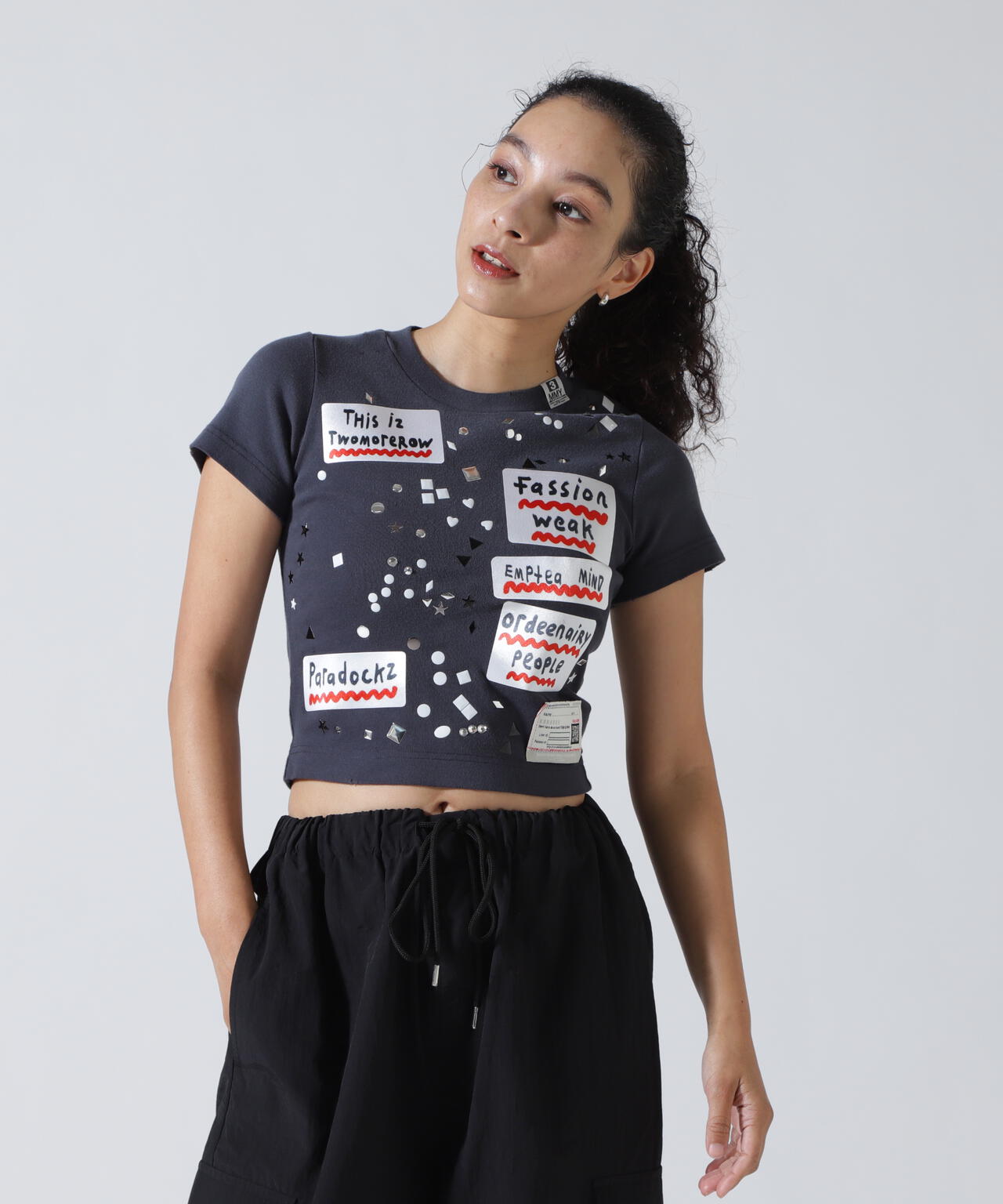 Maison MIHARAYASUHIRO/メゾン ミハラヤスヒロ/EMBELLISHED STICKER TEE