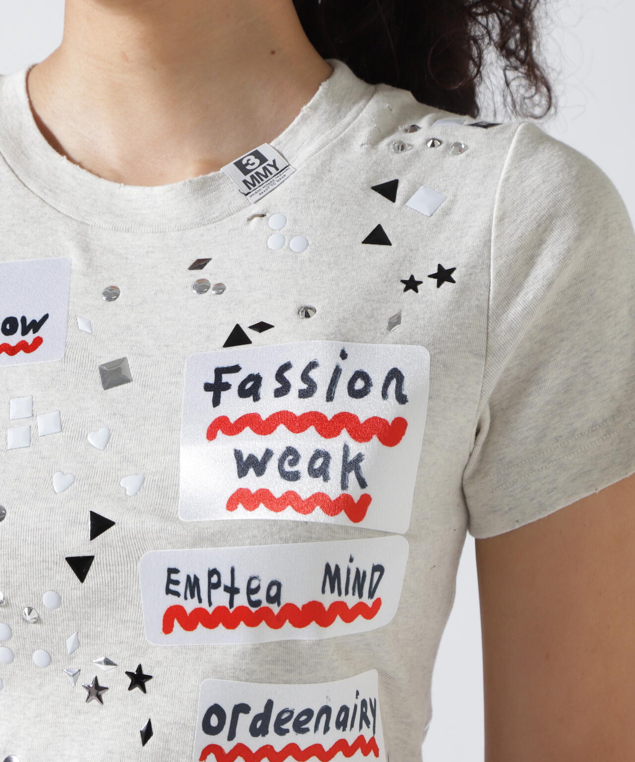 Maison MIHARAYASUHIRO/メゾン ミハラヤスヒロ/EMBELLISHED STICKER TEE