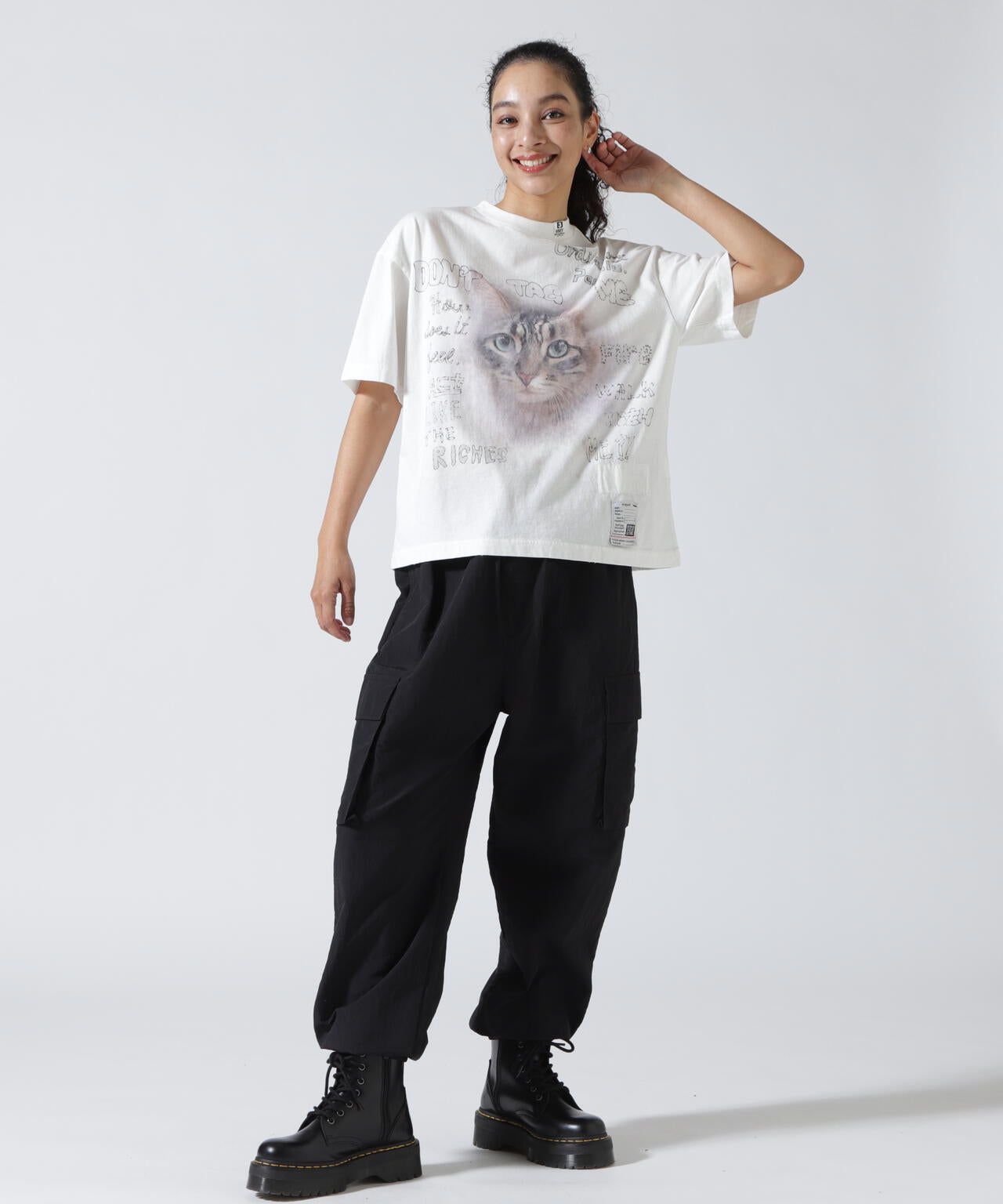Maison MIHARAYASUHIRO/メゾン ミハラヤスヒロ/CAT PRINTED TEE