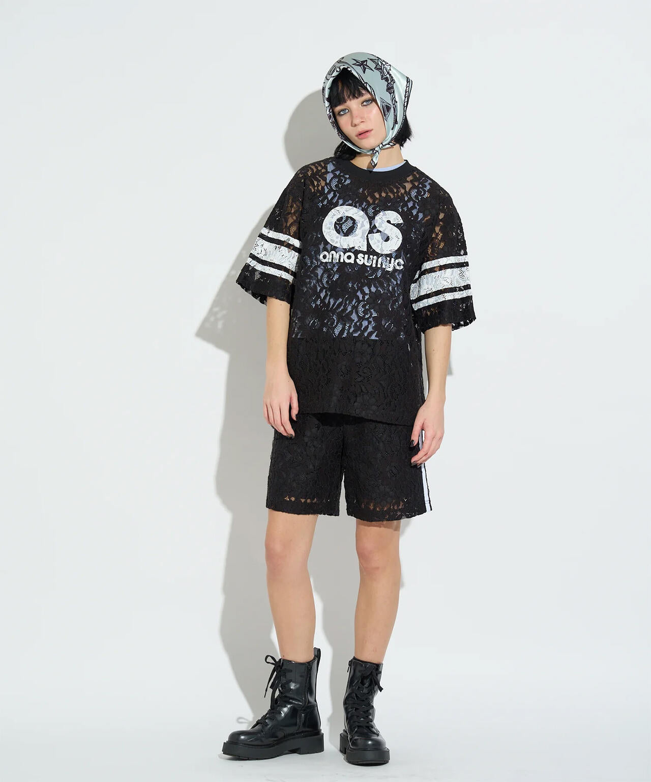anna sui nyc/アナ スイ エヌワイシー/レースロゴTシャツ