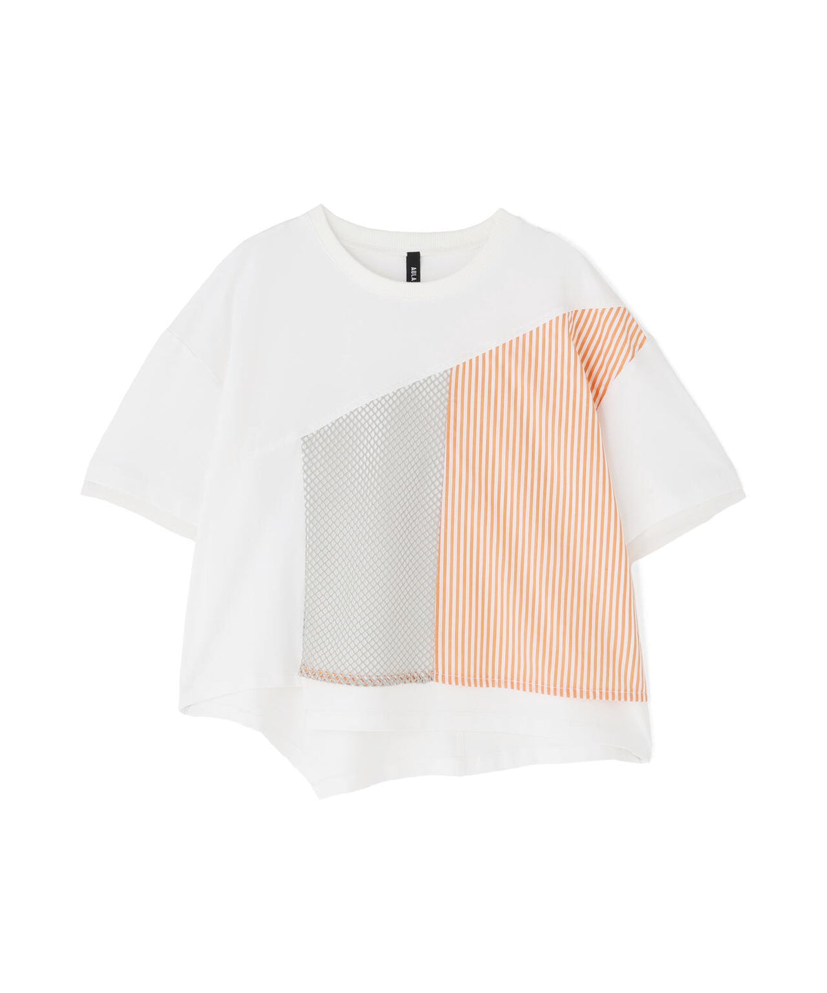 AULA AILA/アウラアイラ/別注メッシュコンビネーションTシャツ
