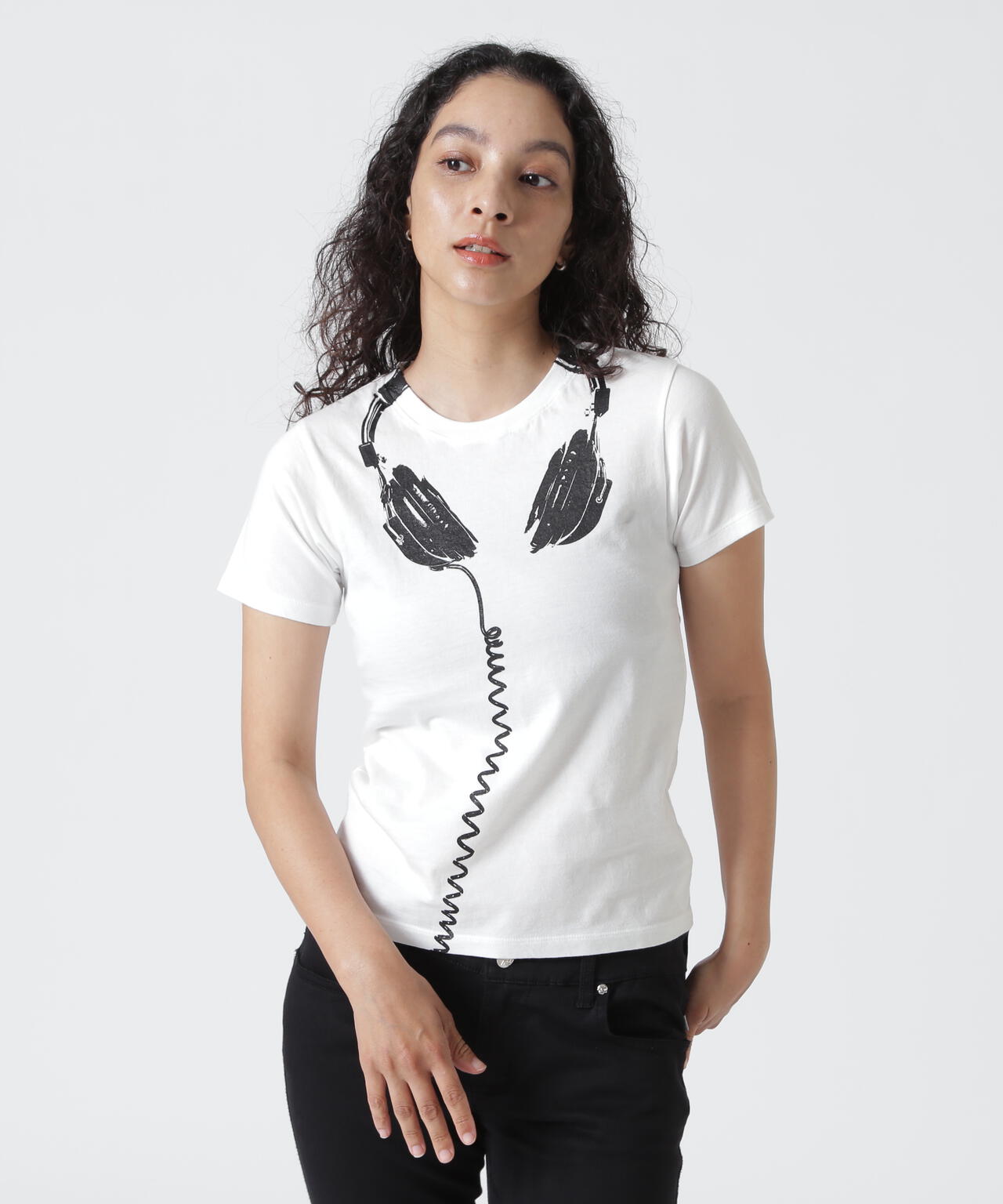 VAQUERA×MOUSSY/ヴァケラ×マウジー/VQ TROMPE L'OEIL BABY TEE