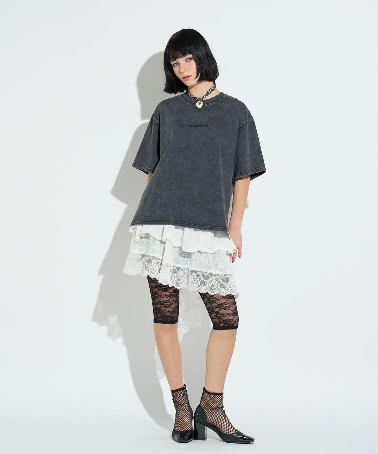 anna sui nyc/アナ スイ エヌワイシー/ラメロゴTシャツ