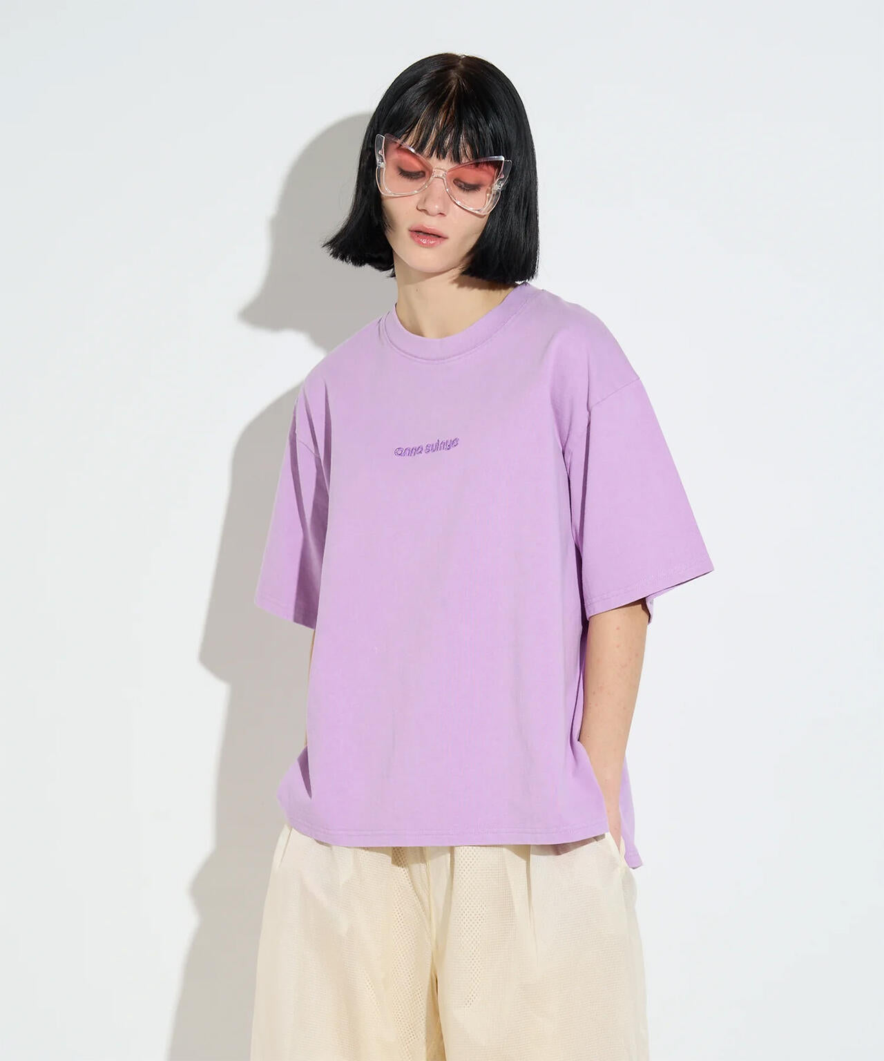 anna sui nyc/アナ スイ エヌワイシー/ラメロゴTシャツ