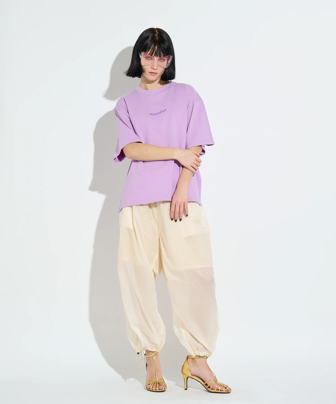 anna sui nyc/アナ スイ エヌワイシー/ラメロゴTシャツ