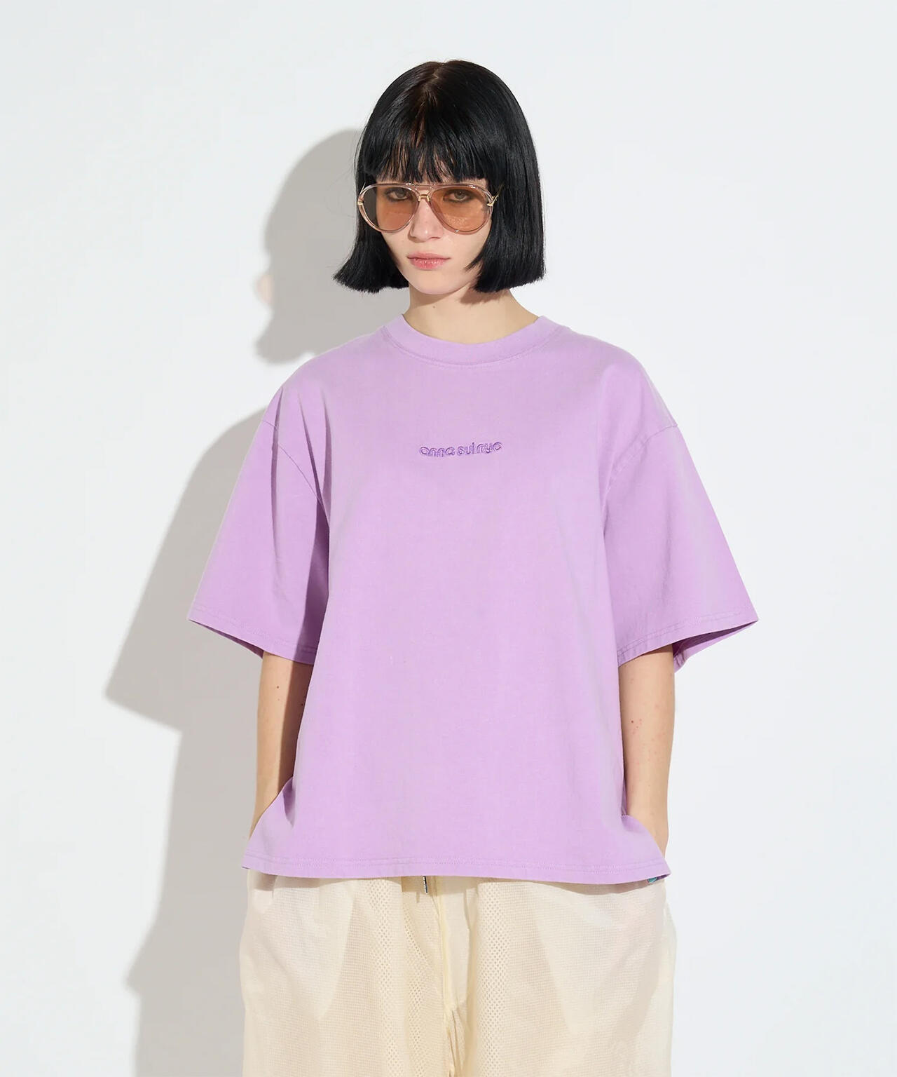 anna sui nyc/アナ スイ エヌワイシー/ラメロゴTシャツ