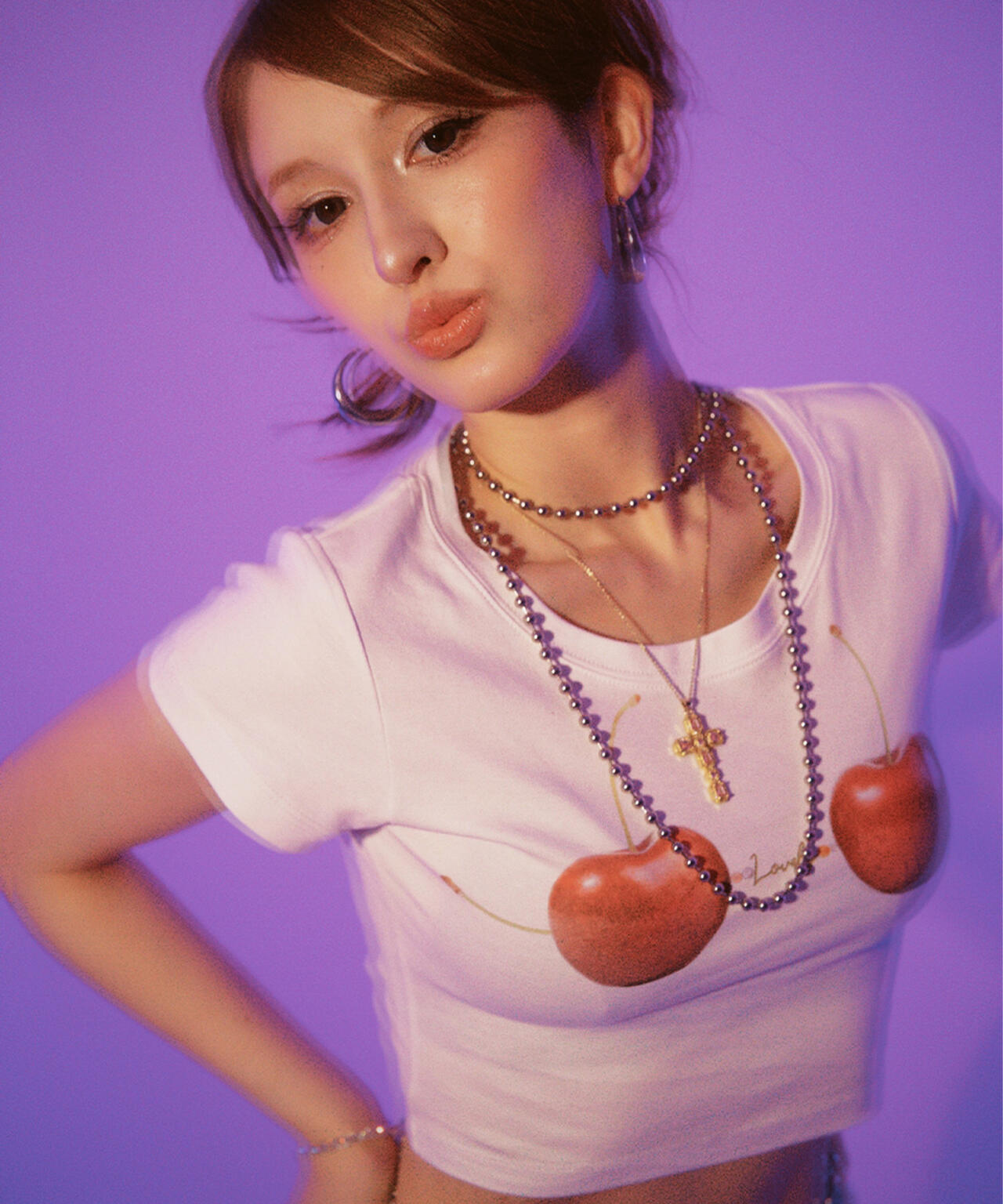 MITSUKI/ミツキ/Cherry Bra T Shirt