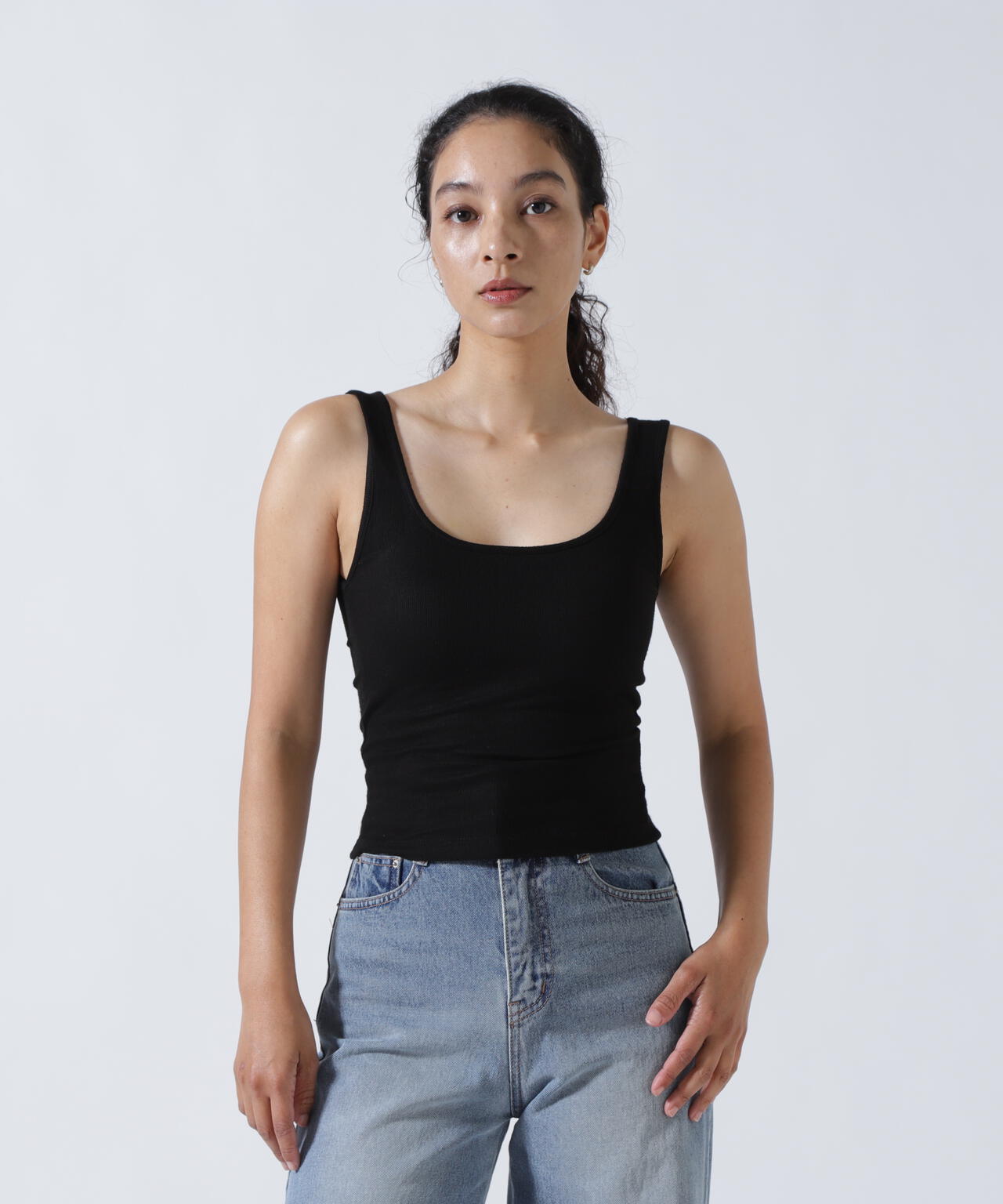 MITSUKI/ミツキ/カップ付きデイリータンクトップ