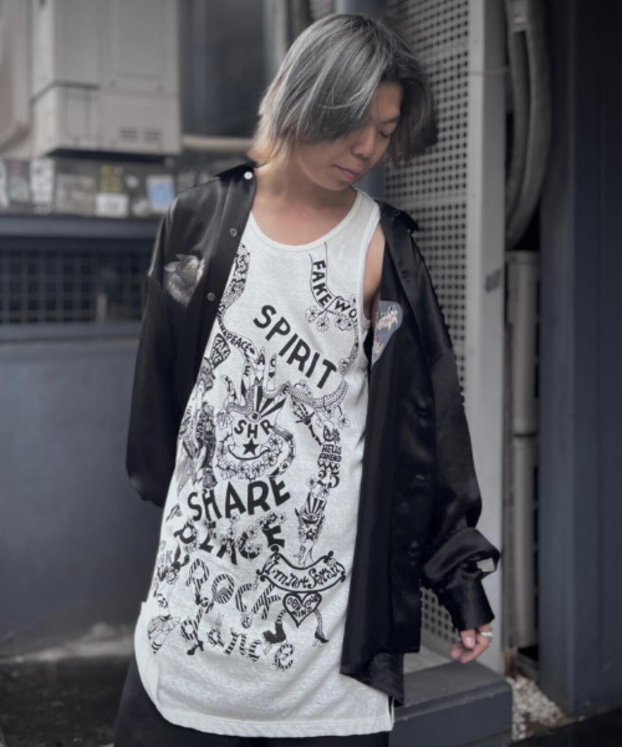 SHARE SPIRIT/シェアースピリット/Handwreting Tanktop
