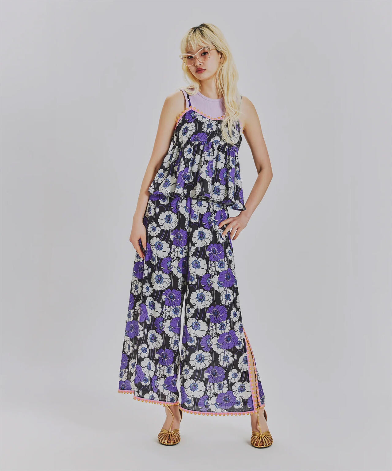 anna sui nyc/アナ スイ エヌワイシー/サマーレトロフラワーキャミソール