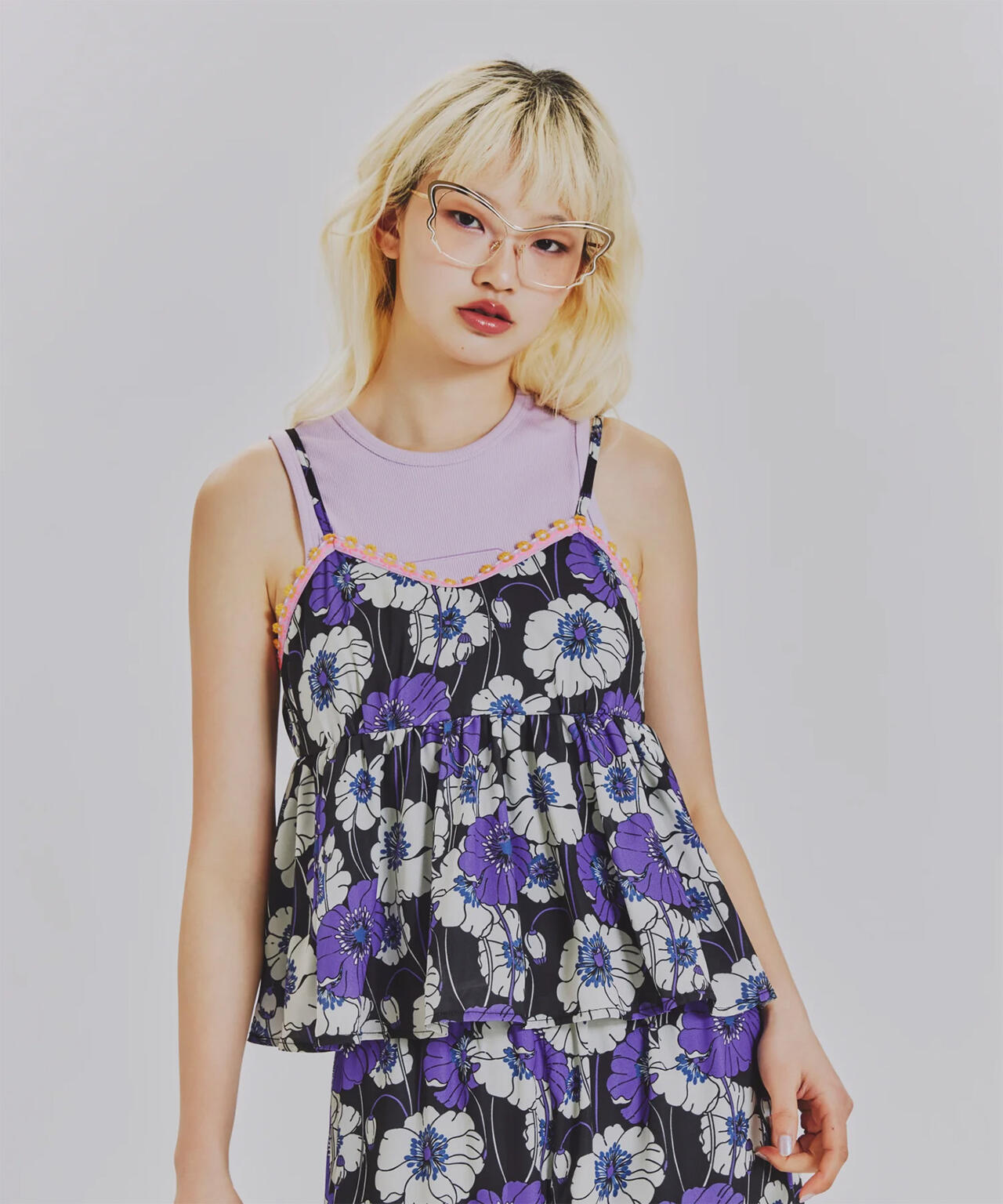 anna sui nyc/アナ スイ エヌワイシー/サマーレトロフラワーキャミソール