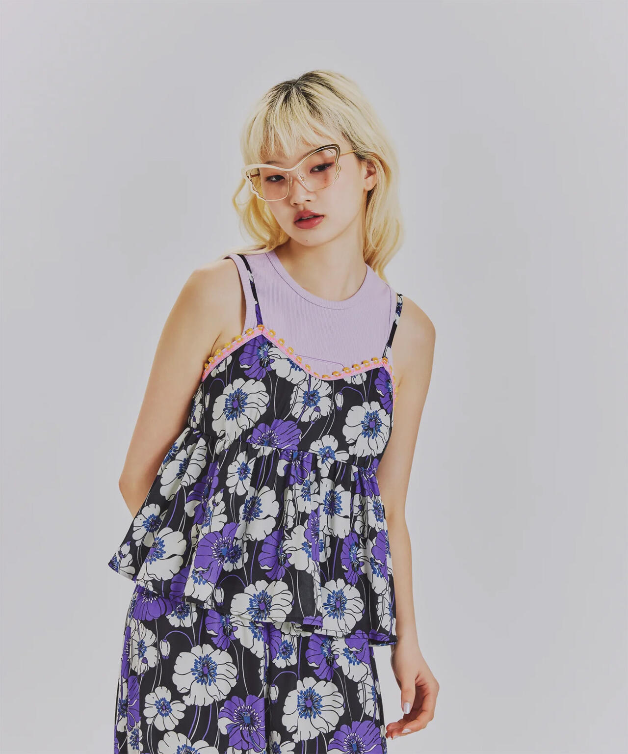 anna sui nyc/アナ スイ エヌワイシー/サマーレトロフラワーキャミソール