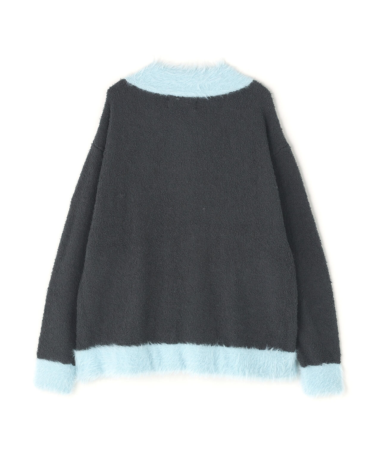 amok /アモク/COLLARLESS KNIT JACKET