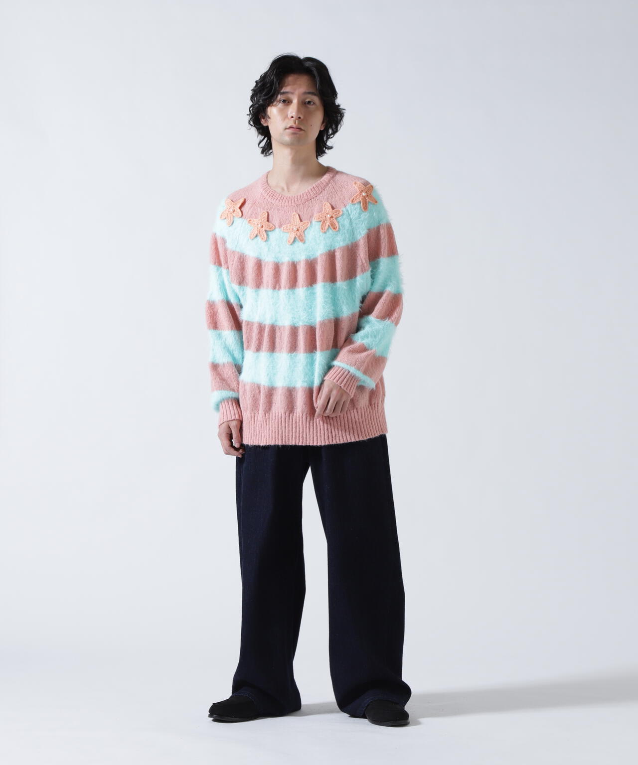 amok/アモク/STAR BORDER KNIT