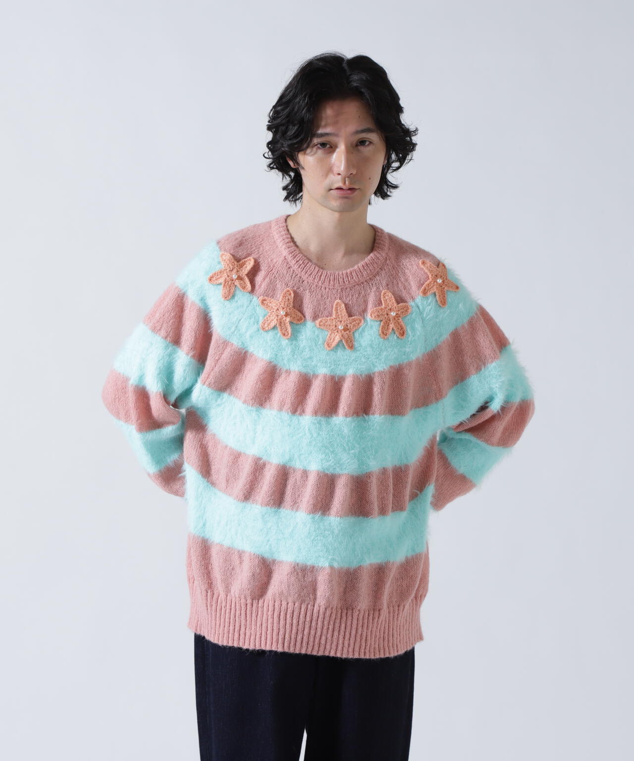 amok/アモク/STAR BORDER KNIT