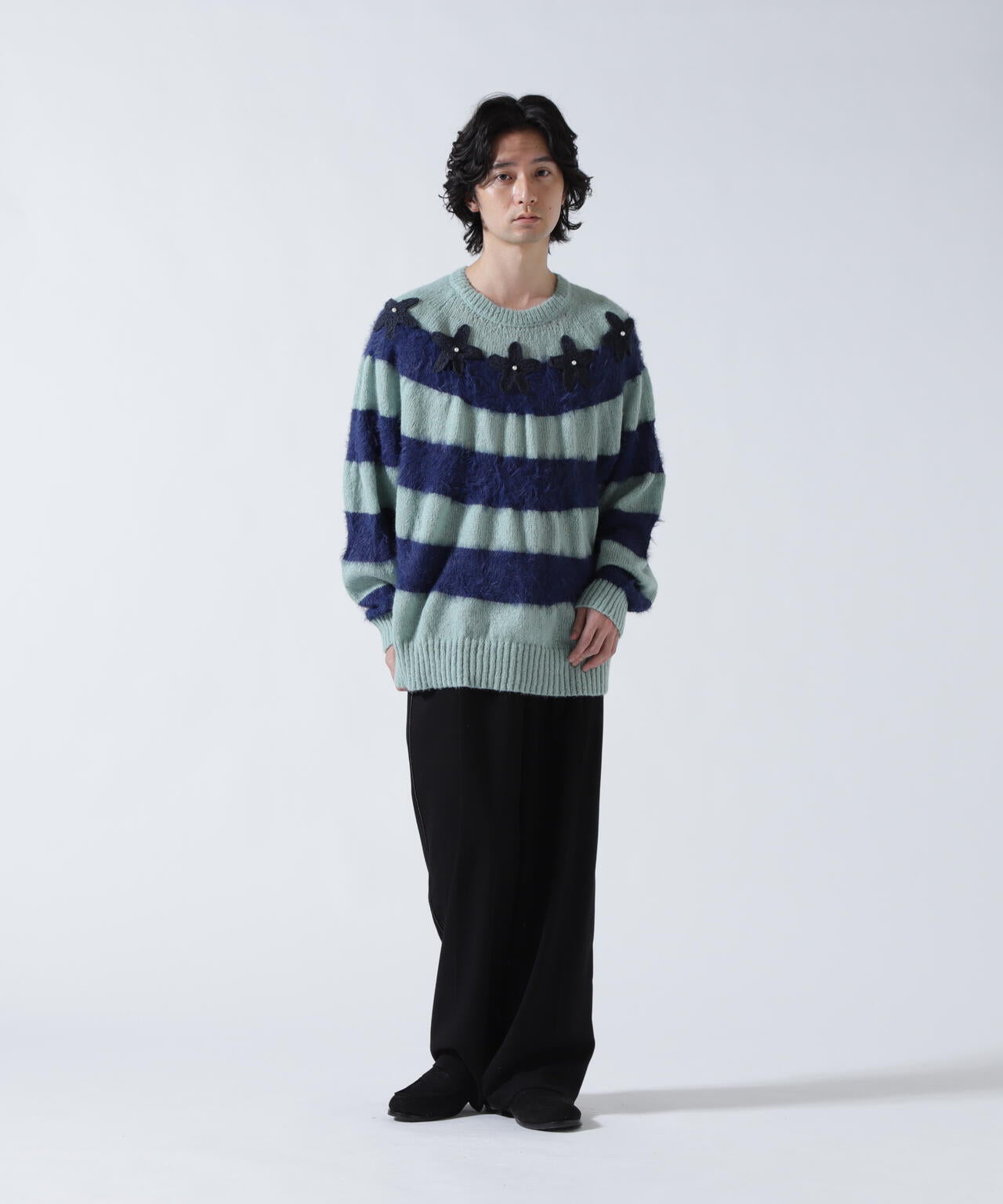 amok/アモク/STAR BORDER KNIT