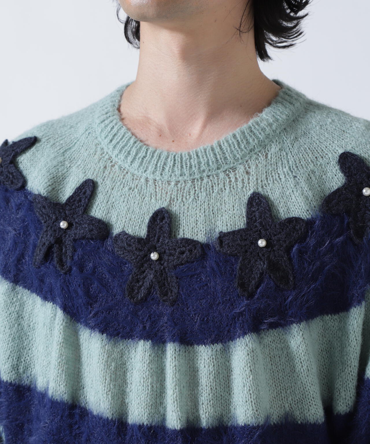 amok/アモク/STAR BORDER KNIT